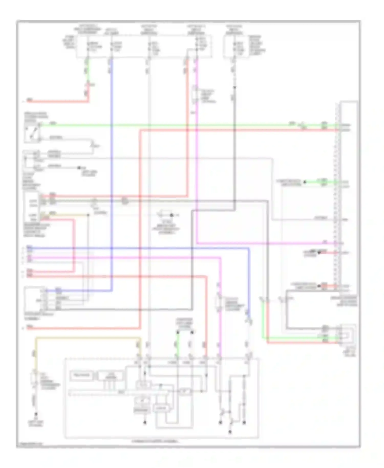 ES Lexus XV60 (2012-2015): Cruise control circuit, with dynamic radar controls (2 of 2)