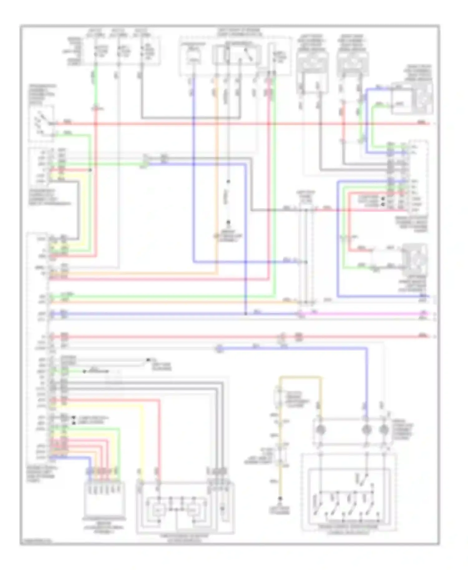 ES Lexus XV60 (2012-2015): Cruise control circuit, without dynamic radar controls (1 of 2)