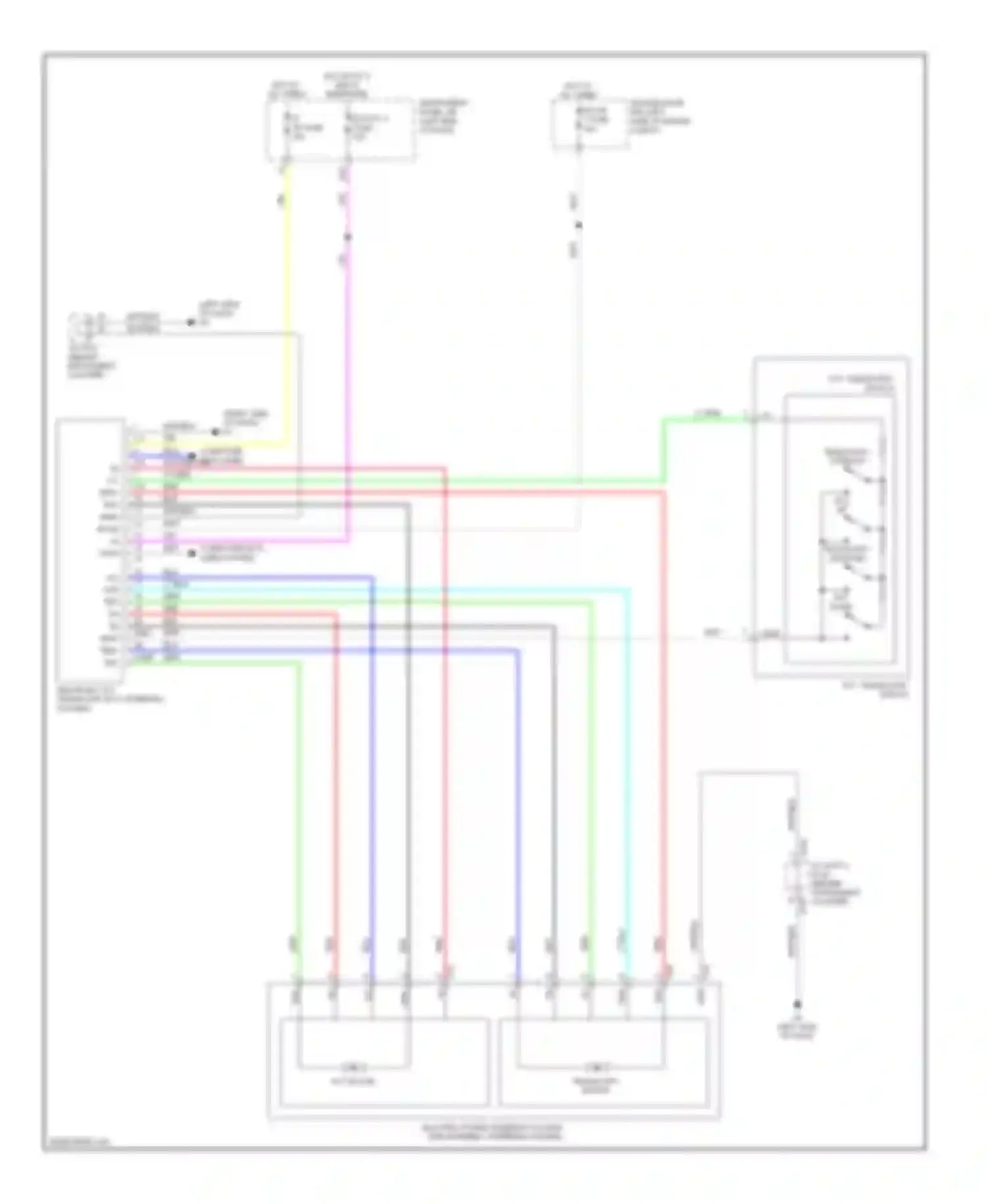 ES Lexus XV60 (2012-2015): Power tilt steering column circuit