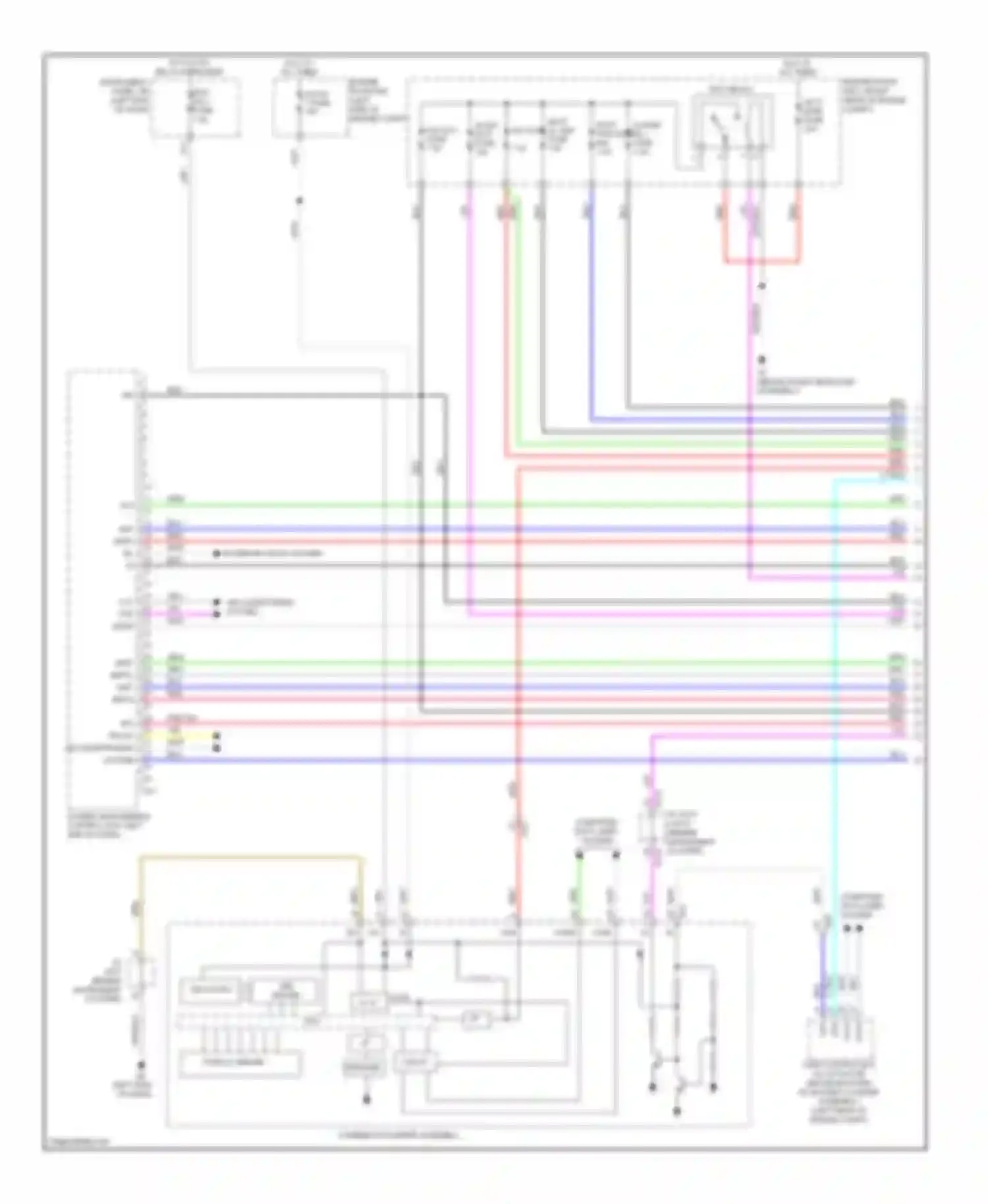 ES Lexus XV60 (2012-2015): Wiring diagram engine performance 2.5l hybrid, hybrid system circuit (1 of 7)