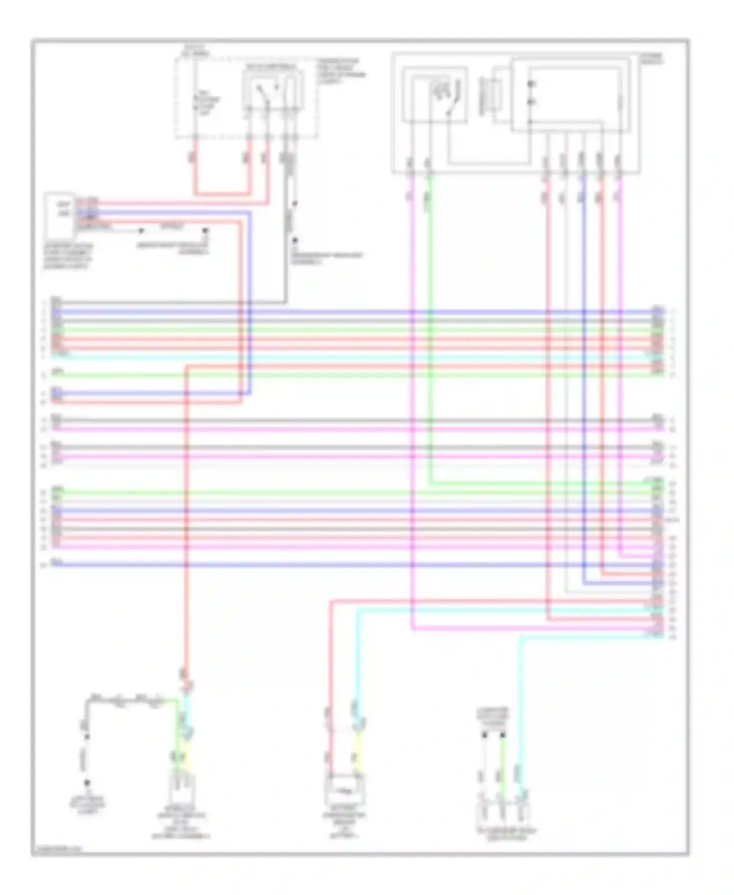 ES Lexus XV60 (2012-2015): Wiring diagram engine performance 2.5l hybrid, hybrid system circuit (2 of 7)