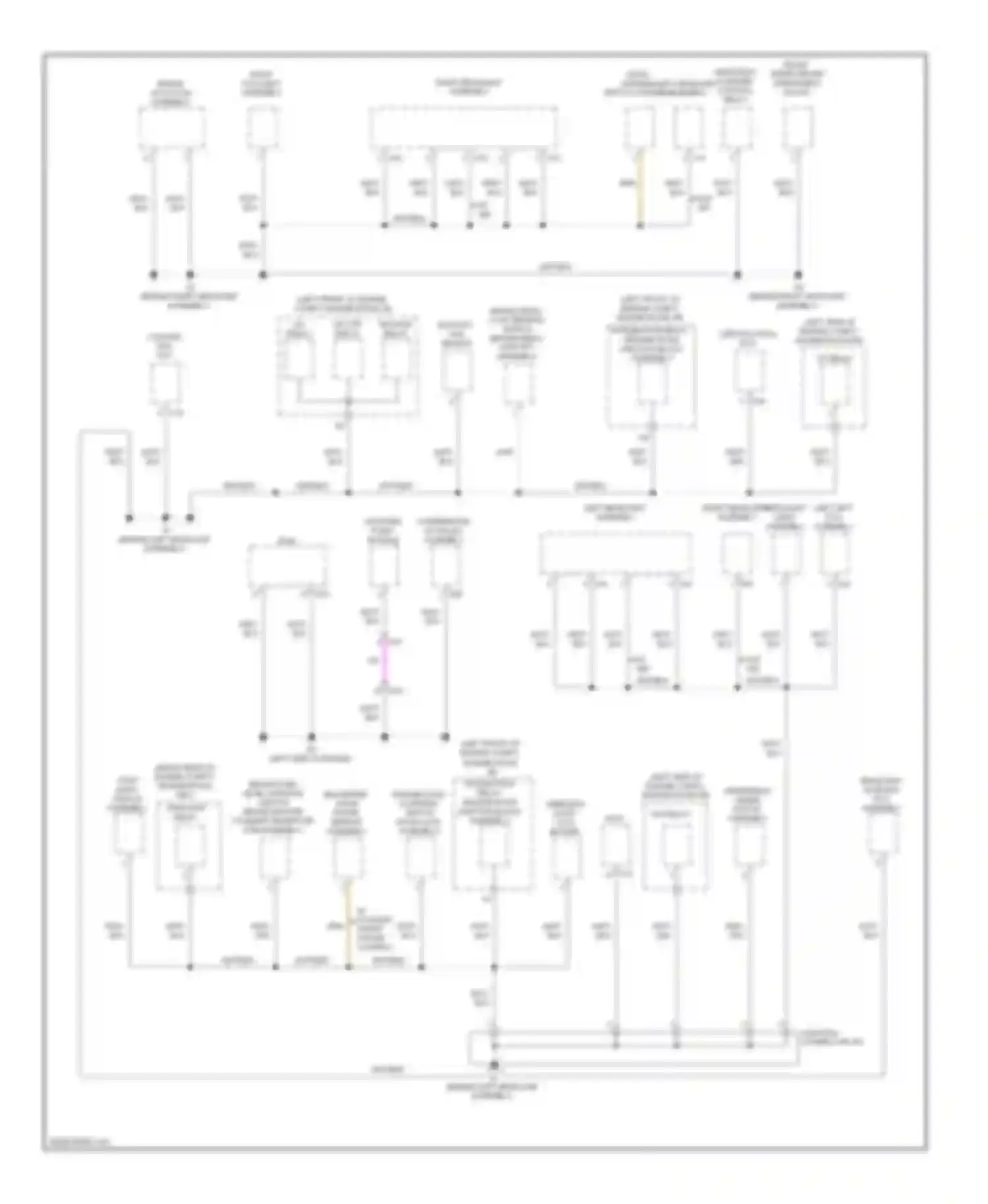 ES Lexus XV60 (2012-2015): Ground distribution circuit (1 of 6)