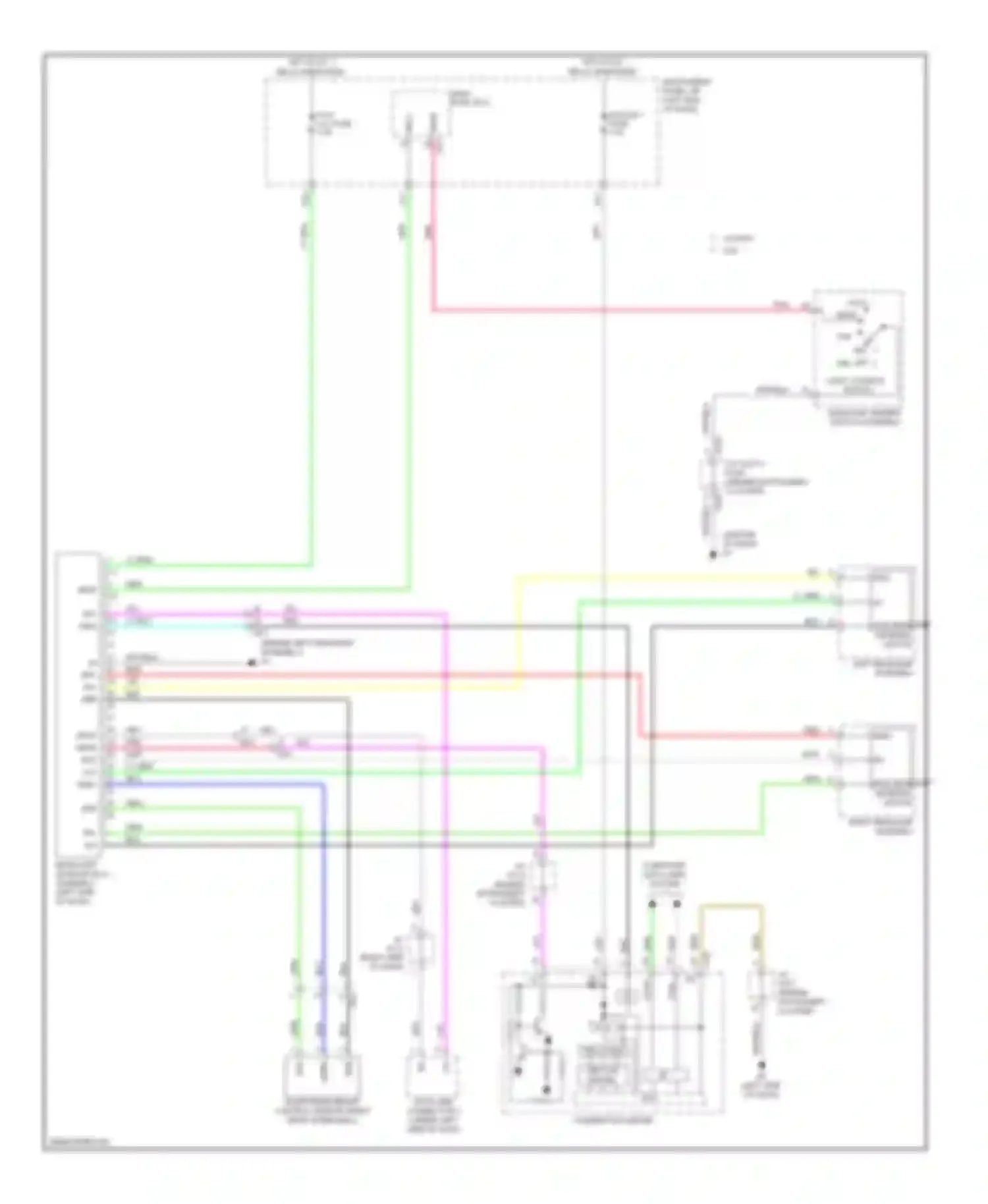 ES Lexus XV60 (2012-2015): Adaptive front lighting circuit