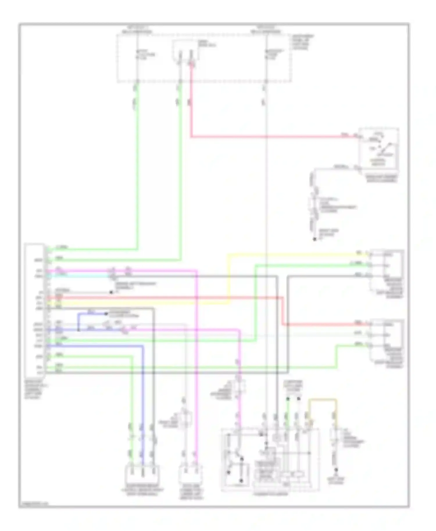 ES Lexus XV60 (2012-2015): Headlamps leveling circuit