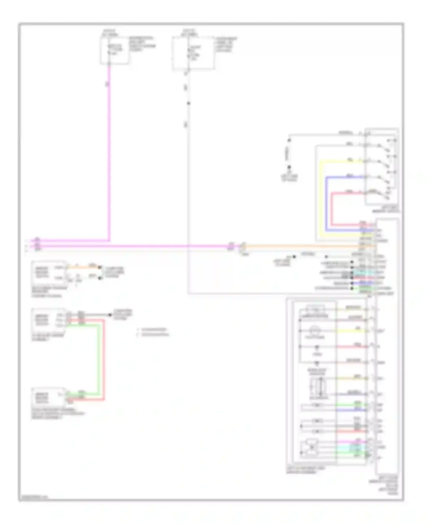 ES Lexus XV60 (2012-2015): Memory mirrors circuit (2 of 2)