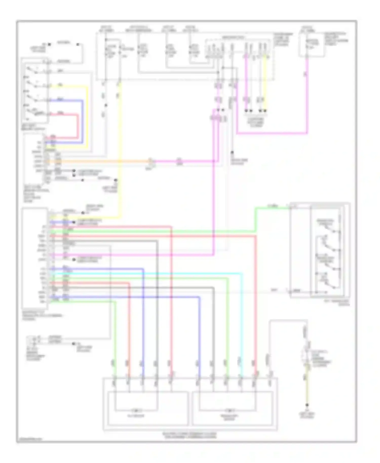 ES Lexus XV60 (2012-2015): Memory power tilt & power telescopic circuit