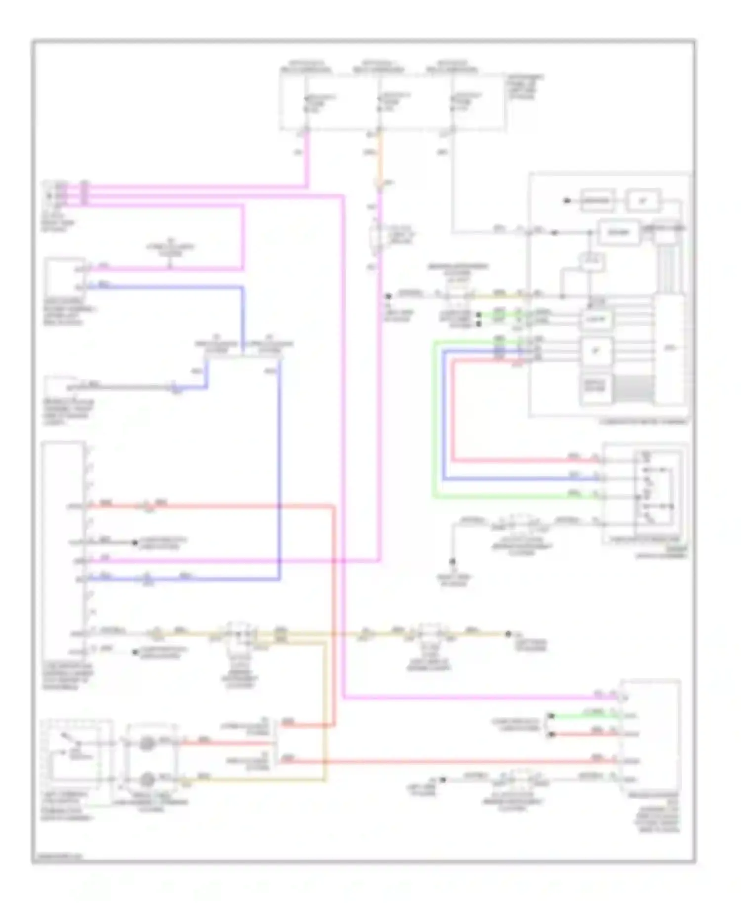 ES Lexus XV60 (2012-2015): Lane departure warning circuit