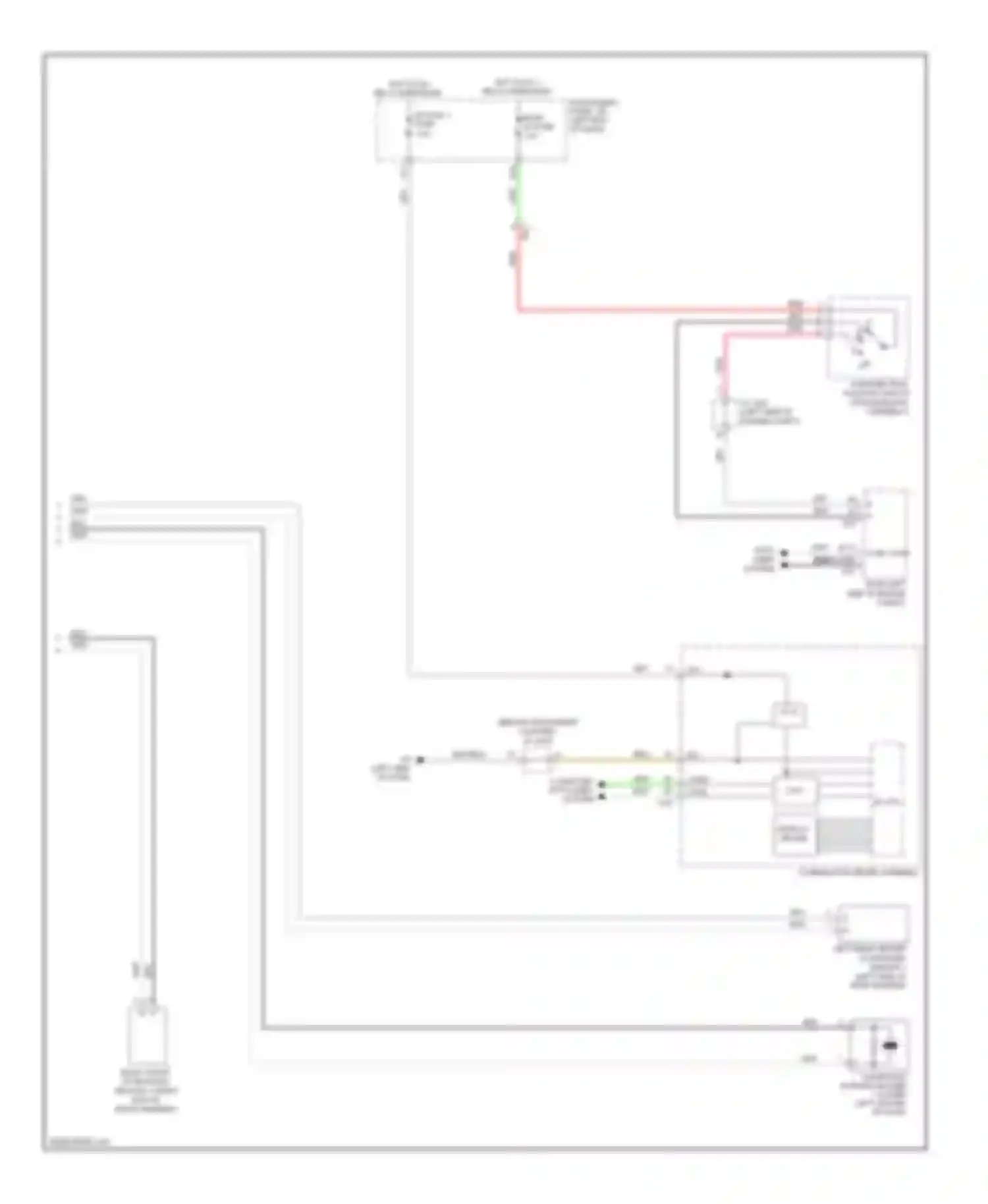 ES Lexus XV60 (2012-2015): Rear sonar circuit (2 of 2)