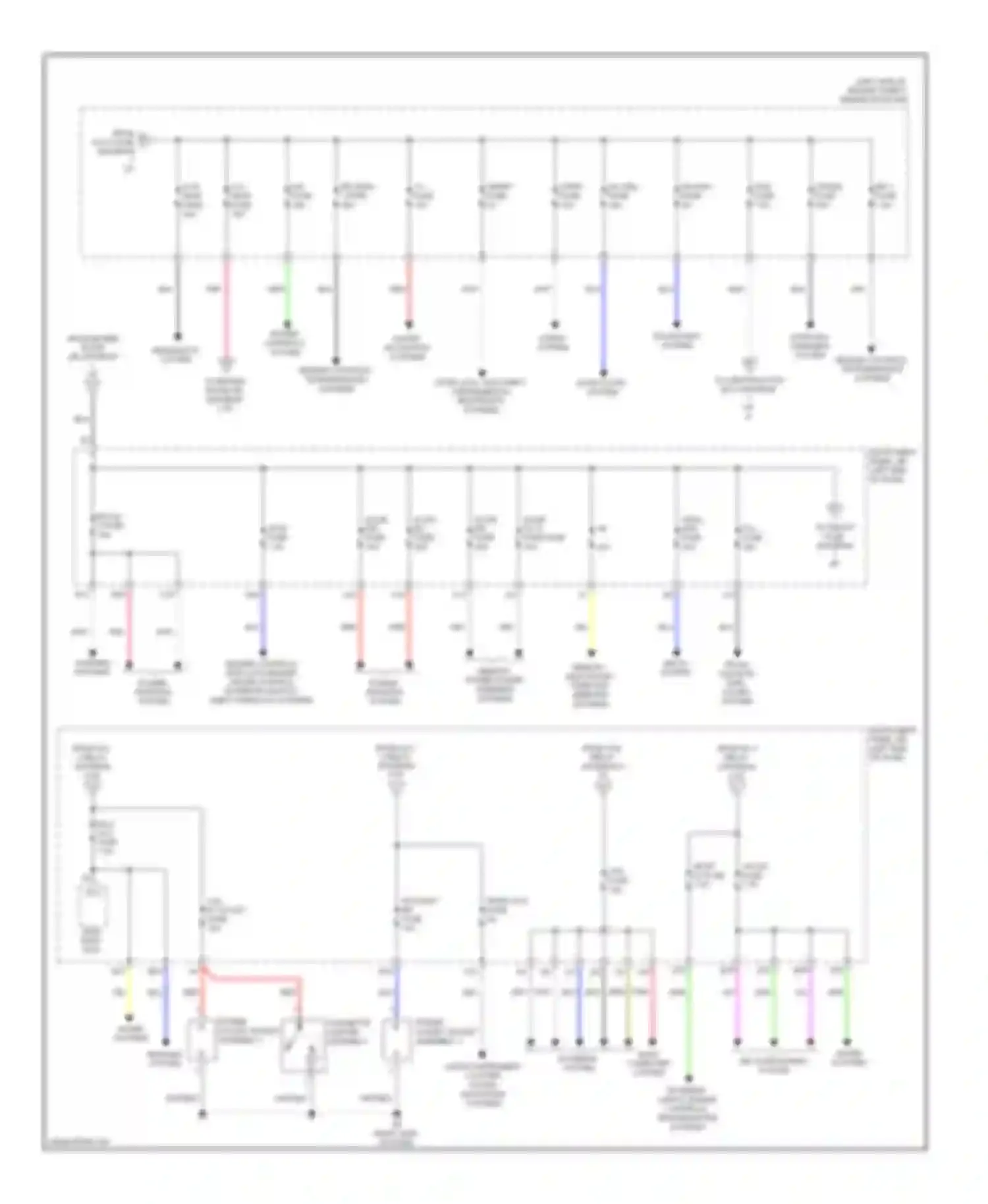 ES Lexus XV60 (2012-2015): Power distribution circuit (2 of 4)