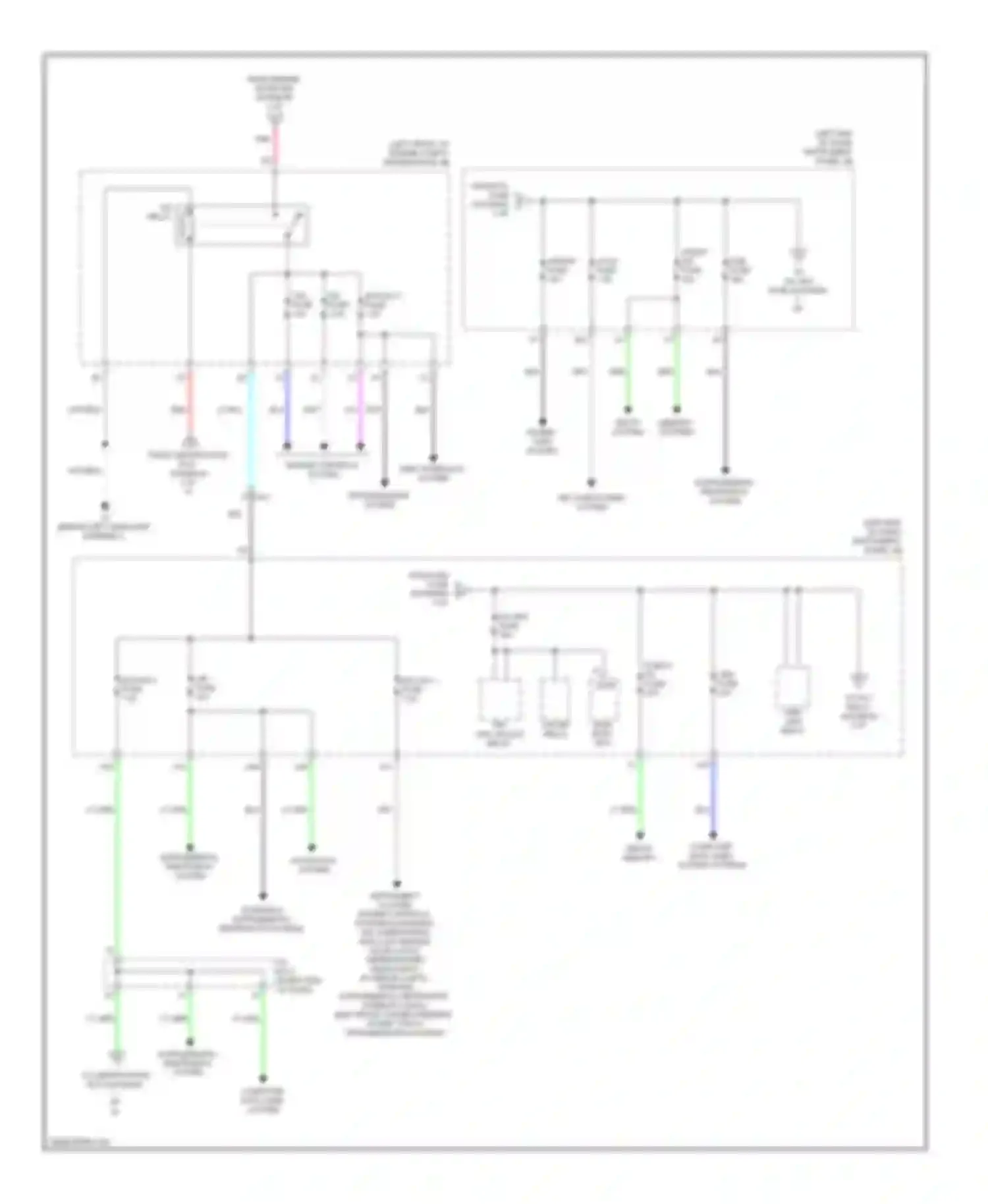 ES Lexus XV60 (2012-2015): Power distribution circuit (3 of 4)