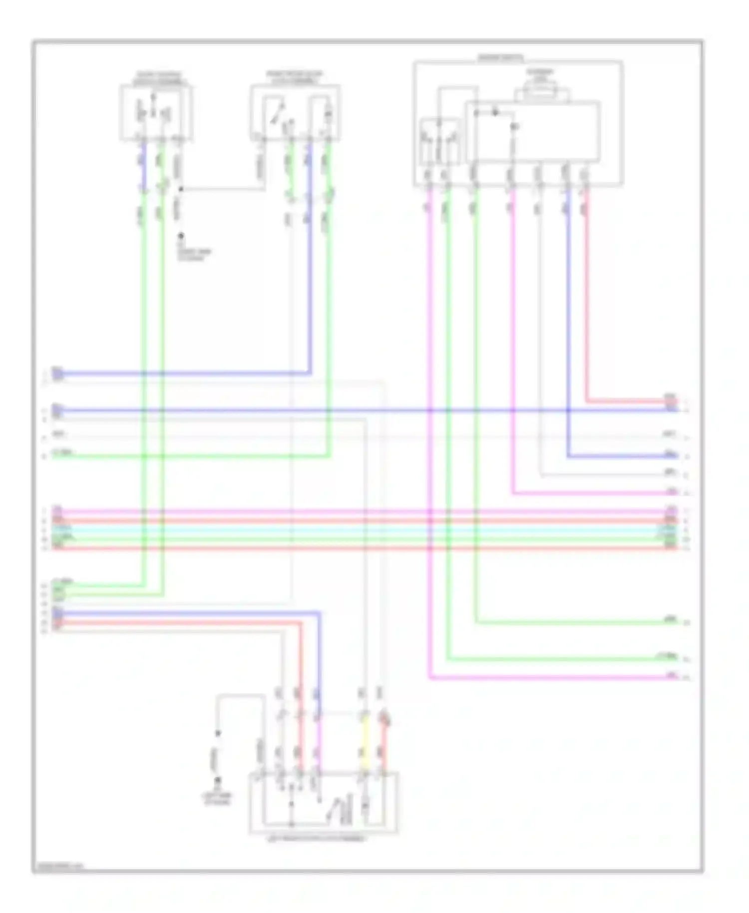ES Lexus XV60 (2012-2015): Power door locks circuit (3 of 7)