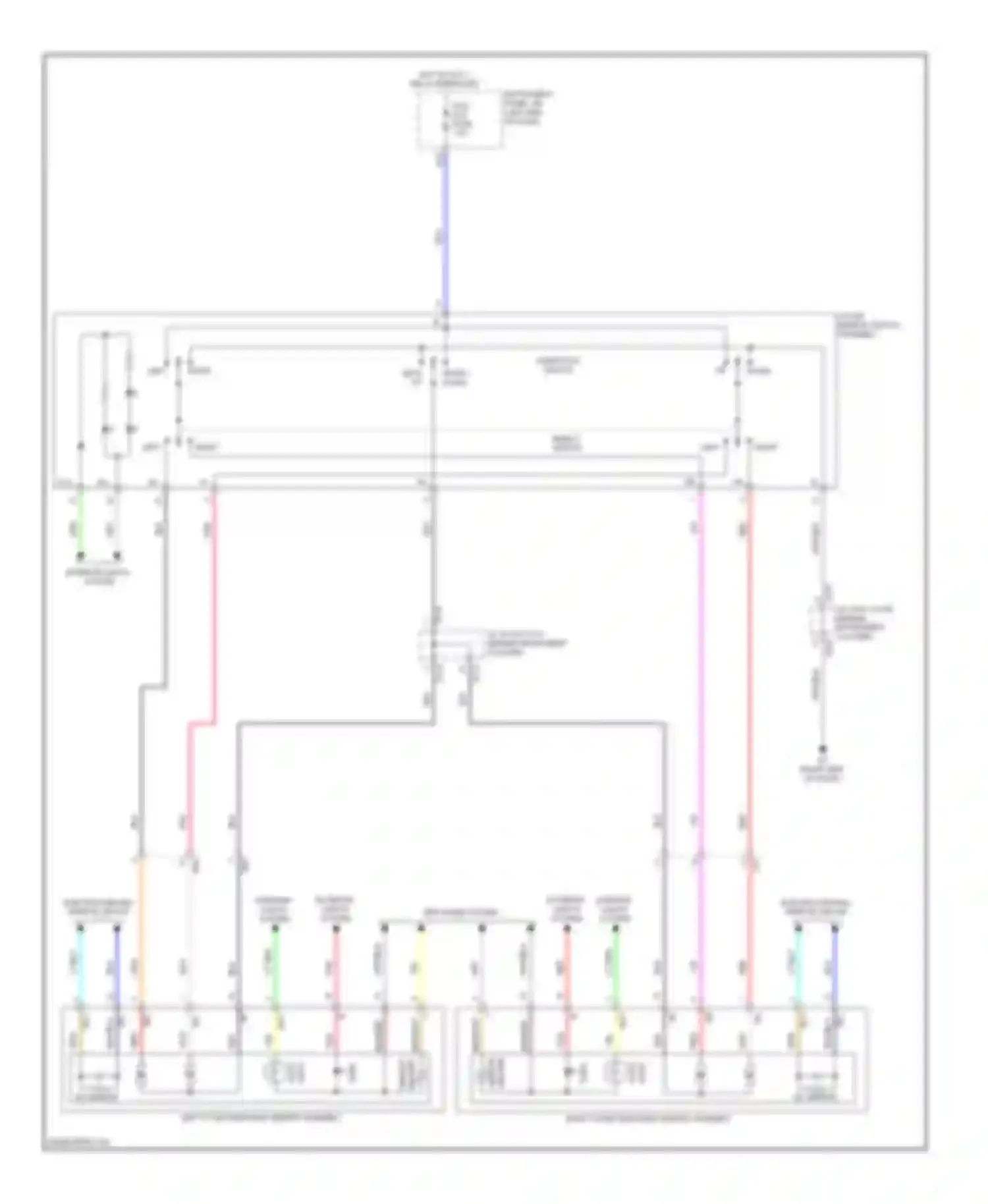 ES Lexus XV60 (2012-2015): Power mirrors circuit