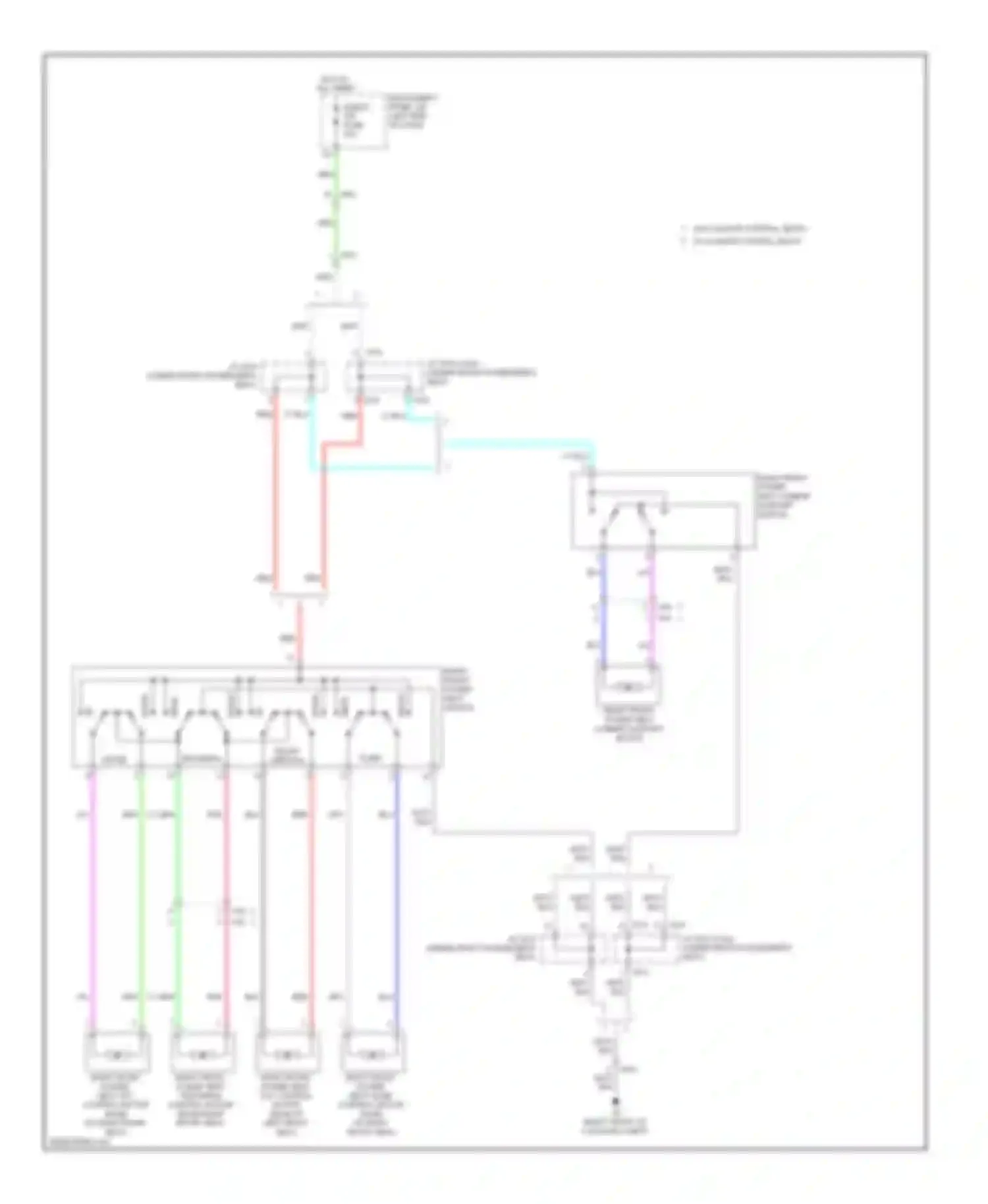 ES Lexus XV60 (2012-2015): Passenger power seat circuit