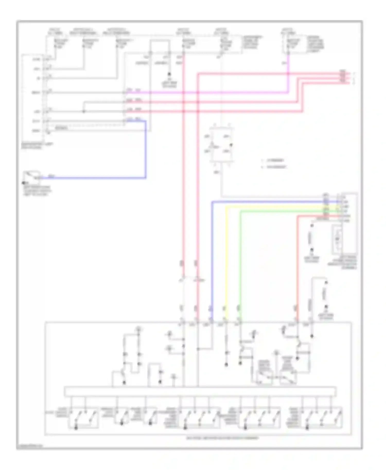 ES Lexus XV60 (2012-2015): Power windows circuit (1 of 2)