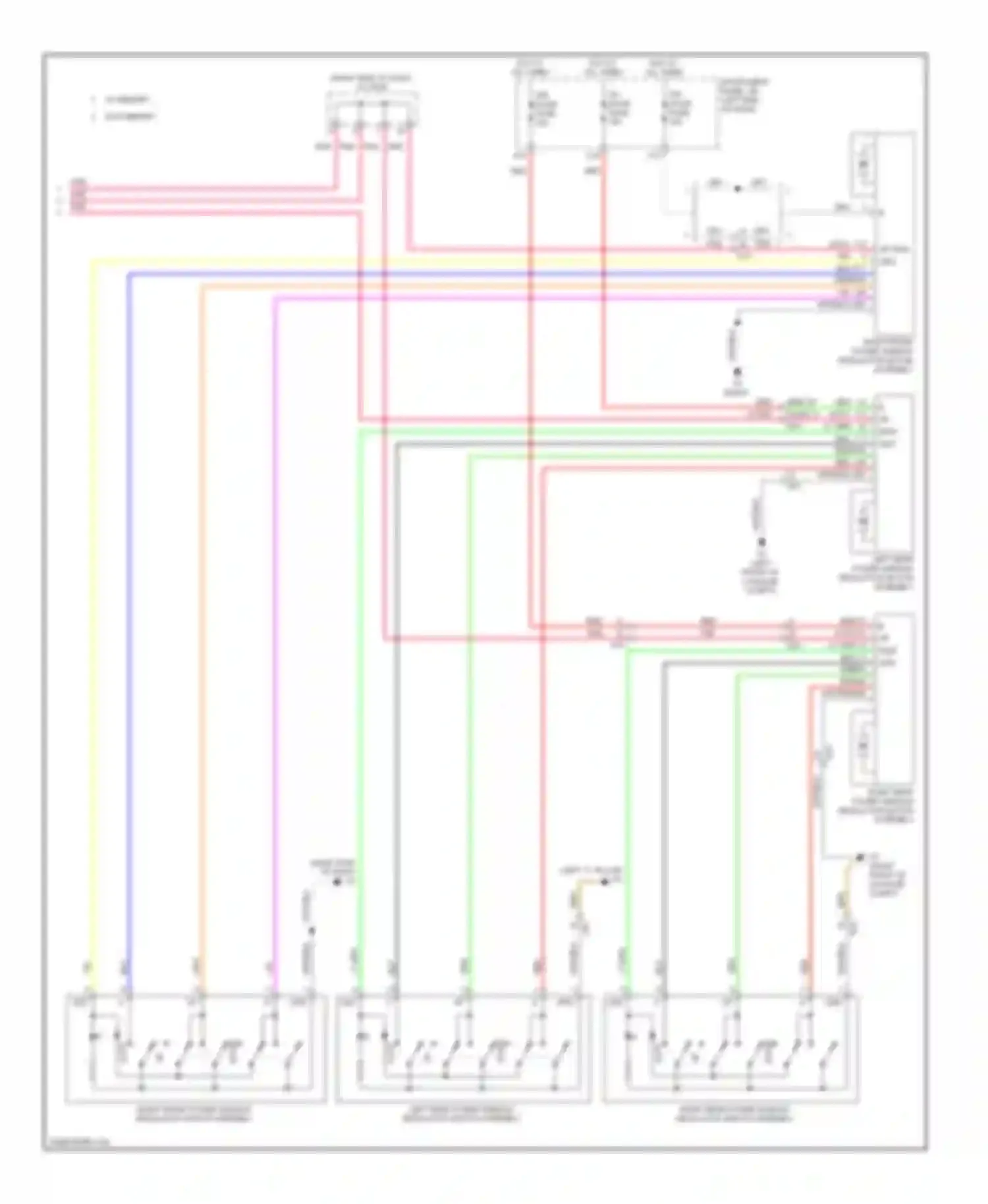 ES Lexus XV60 (2012-2015): Power windows circuit (2 of 2)