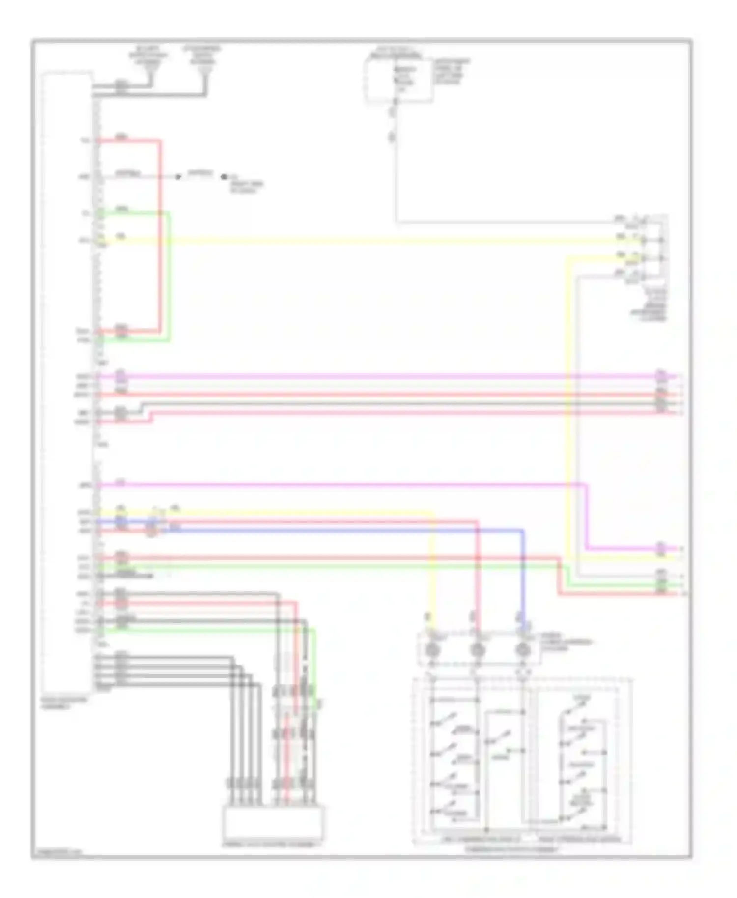 ES Lexus XV60 (2012-2015): Radio circuit, without navigation & multi-media module receiver assembly (1 of 3)