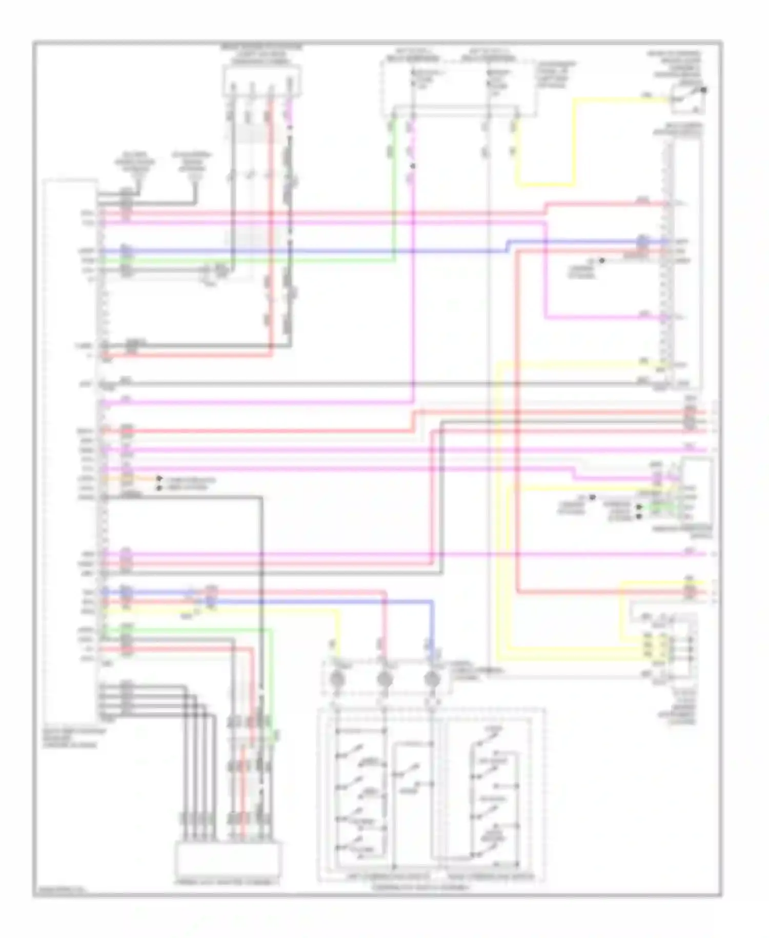 ES Lexus XV60 (2012-2015): Radio circuit, without navigation & with multi-media module receiver assembly (1 of 3)