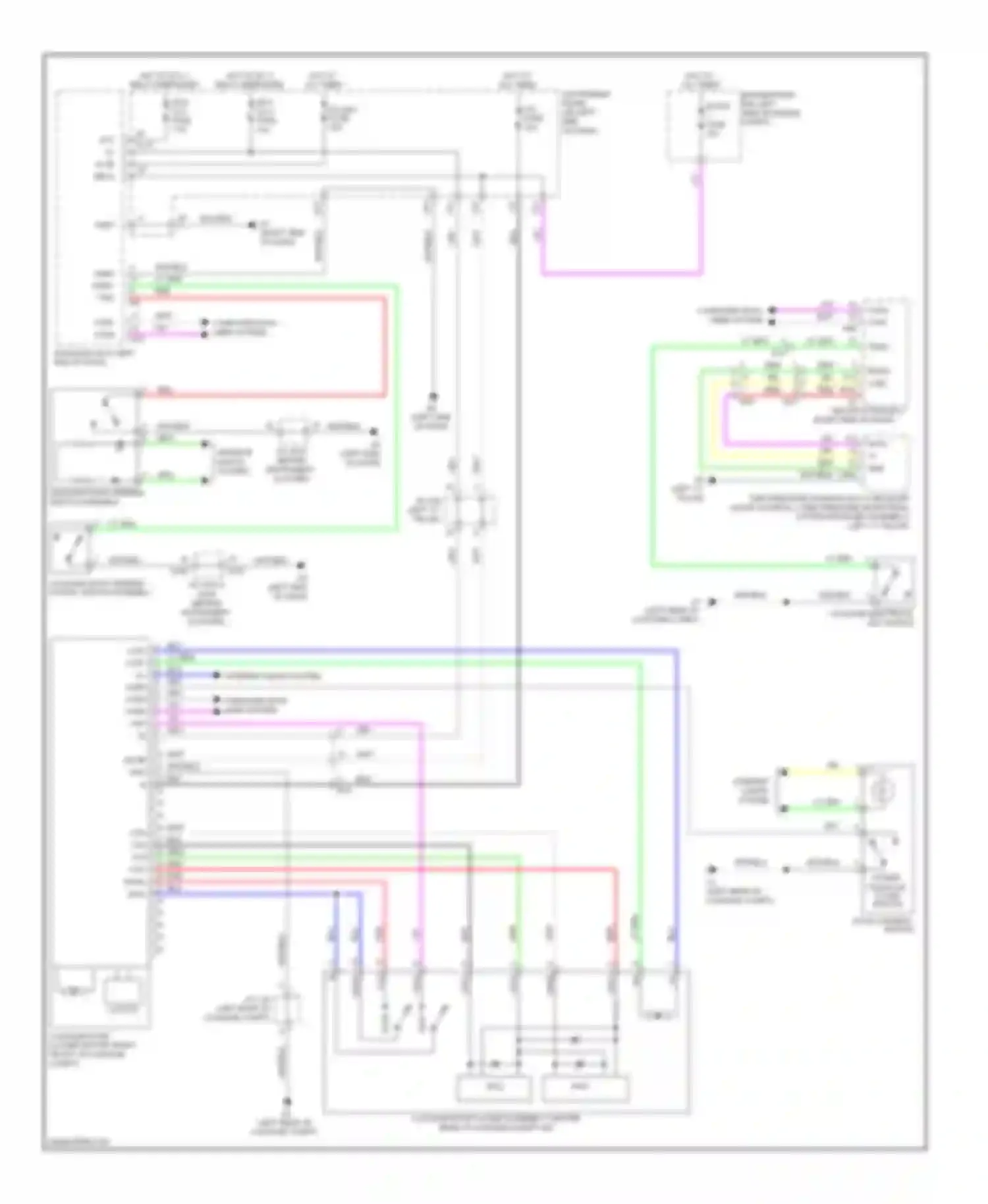 ES Lexus XV60 (2012-2015): Power trunk opener and closer circuit
