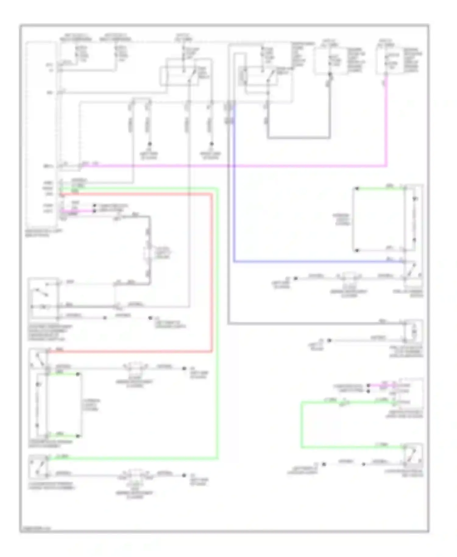 ES Lexus XV60 (2012-2015): Trunk & fuel door release circuit