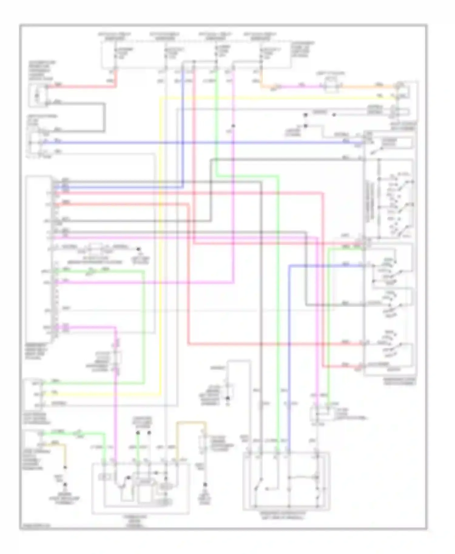 ES Lexus XV60 (2012-2015): Wiper/washer circuit, with auto wiper system