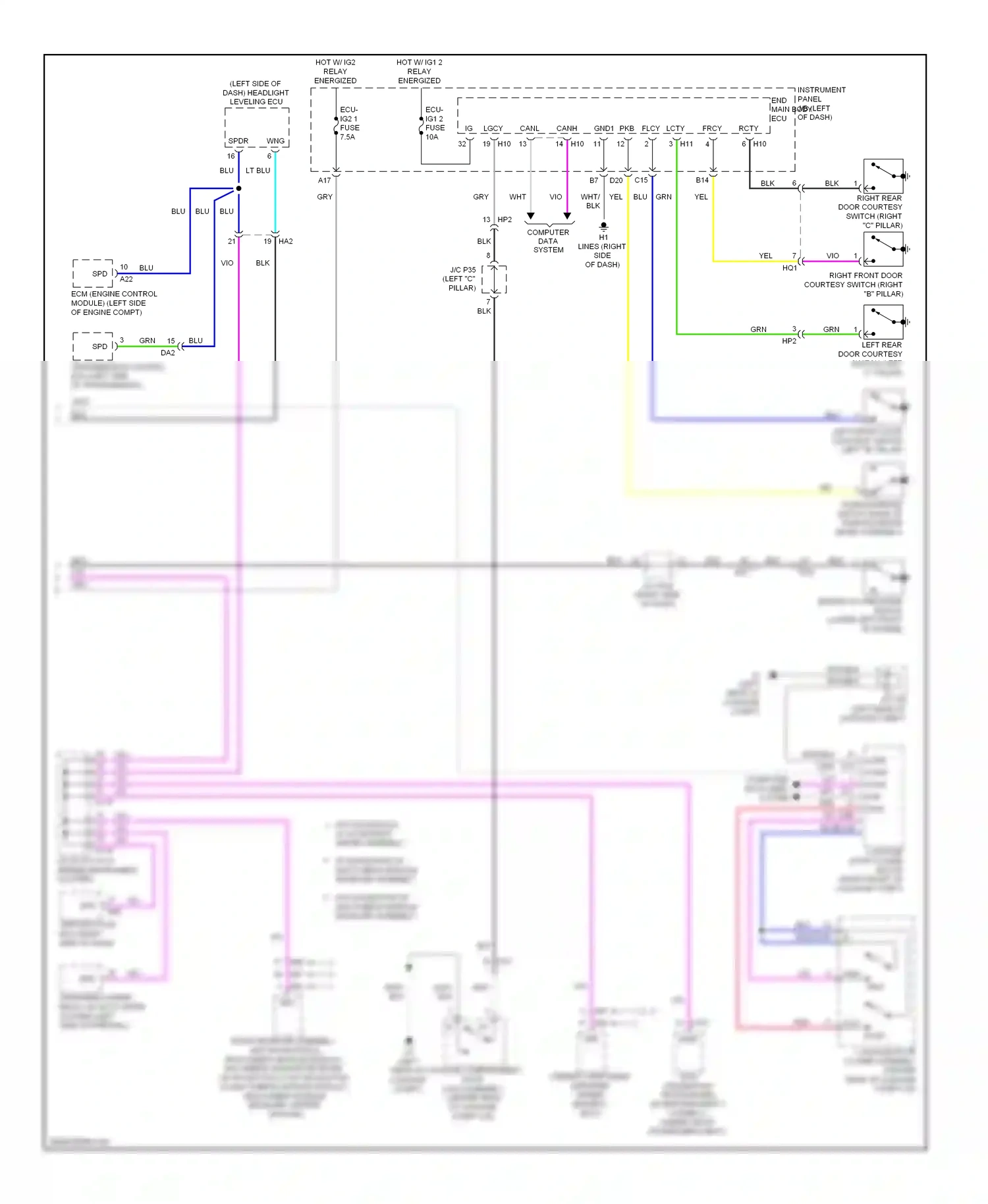 Wiring diagram blk for Lexus ES XV60 (2012-2015) (109 of 144)