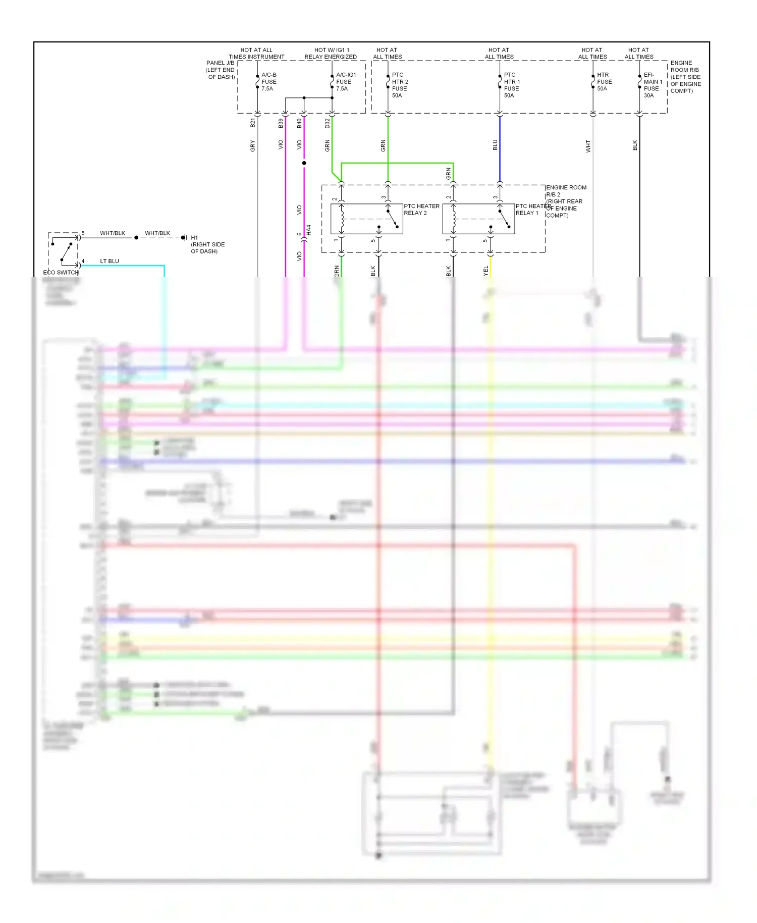 Wiring diagram blu for Lexus ES XV60 (2012-2015) (4 of 139)