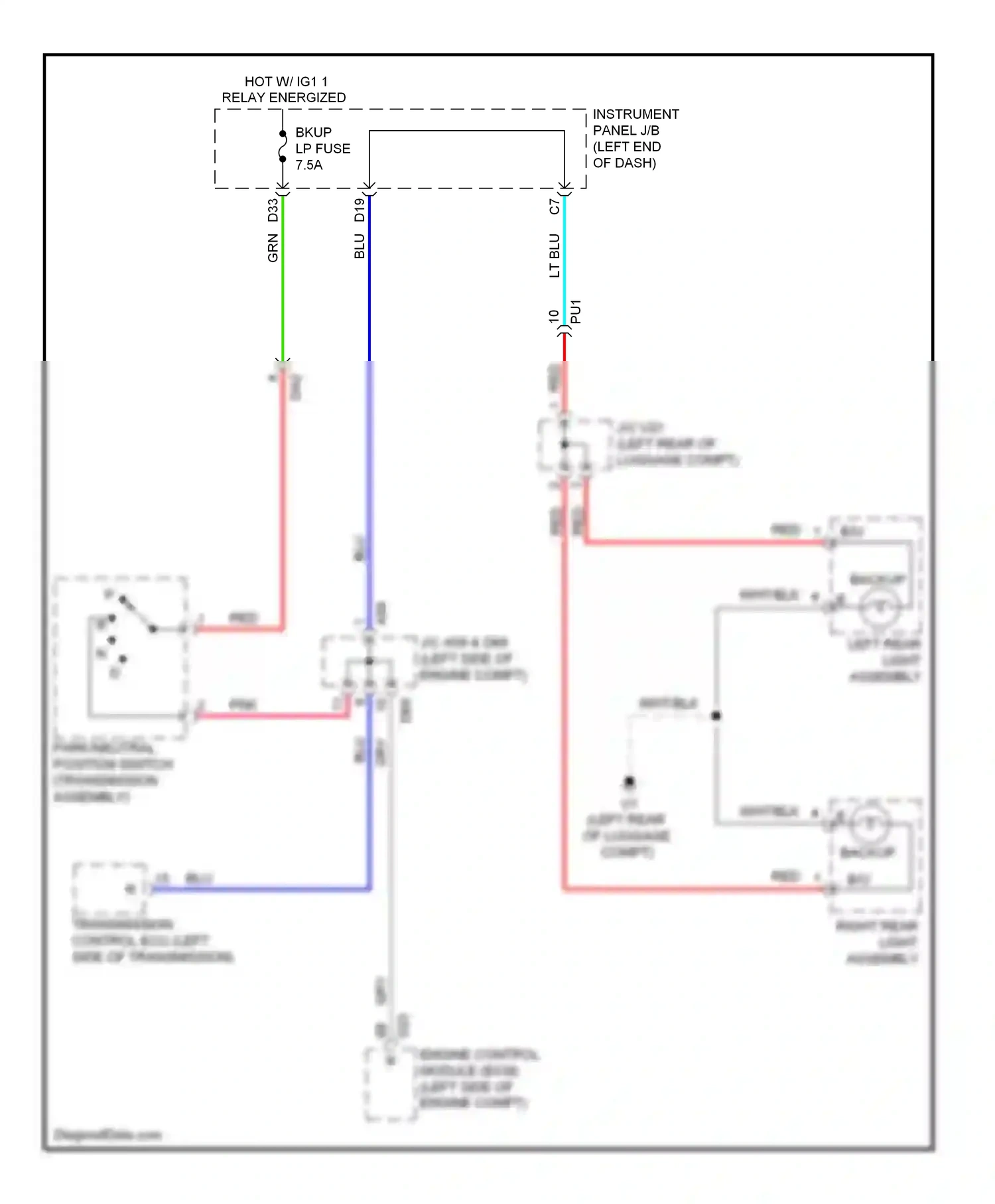 Wiring diagram blu for Lexus ES XV60 (2012-2015) (42 of 139)