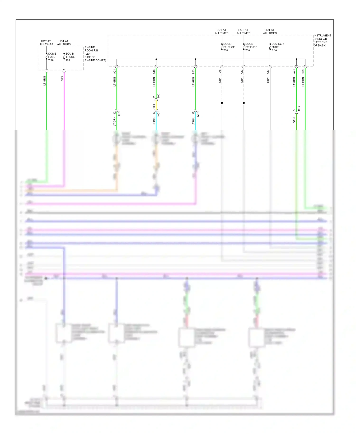 Wiring diagram blu for Lexus ES XV60 (2012-2015) (52 of 139)