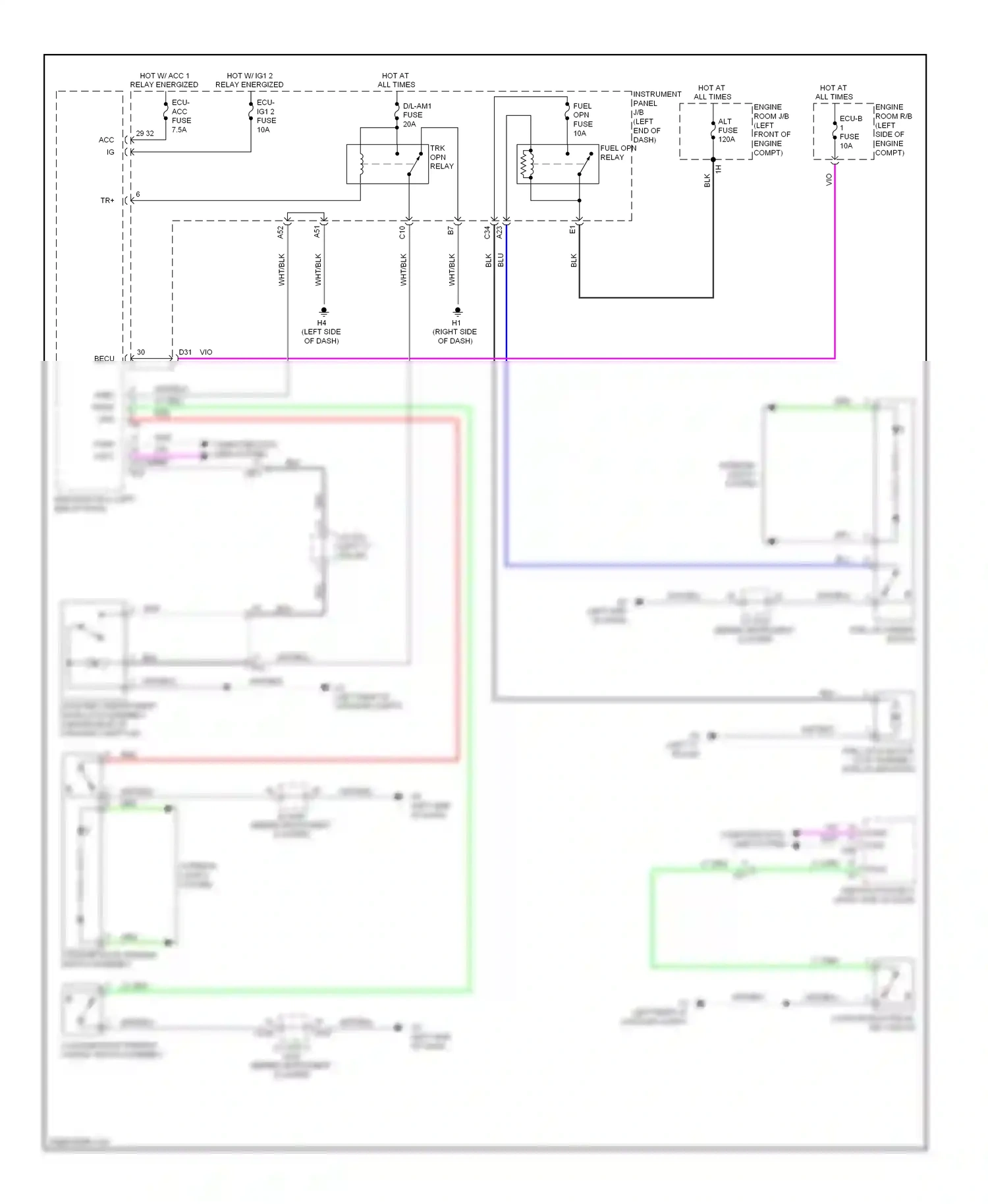 Wiring diagram compt) for Lexus ES XV60 (2012-2015) (2 of 2)