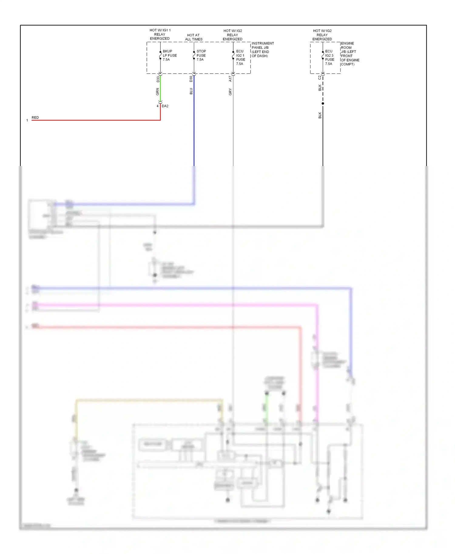 Wiring diagram computer data lines system for Lexus ES XV60 (2012-2015) (16 of 88)