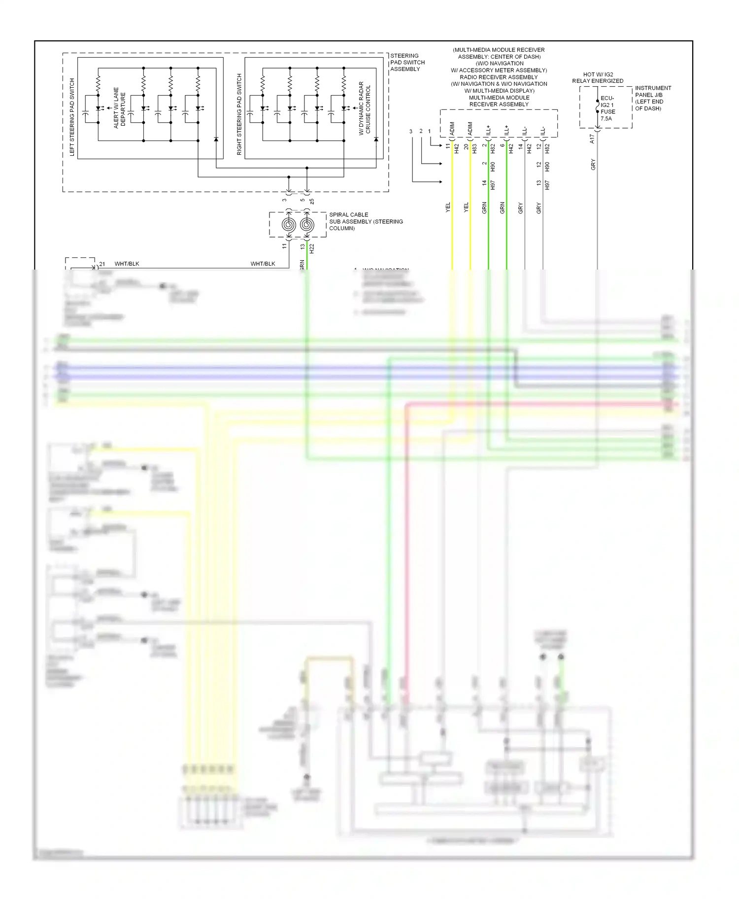 Wiring diagram computer data lines system for Lexus ES XV60 (2012-2015) (39 of 88)
