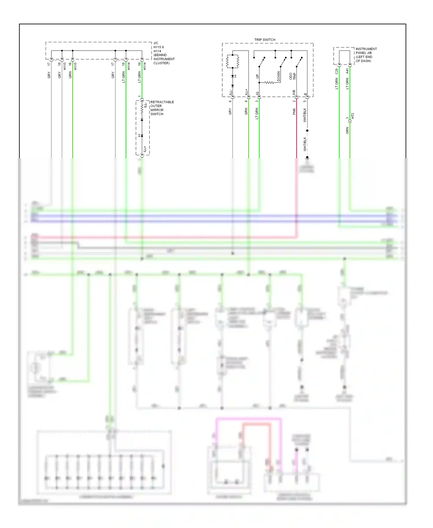 Lexus ES XV60 (2012-2015) down wiring diagram  (3 of 6)