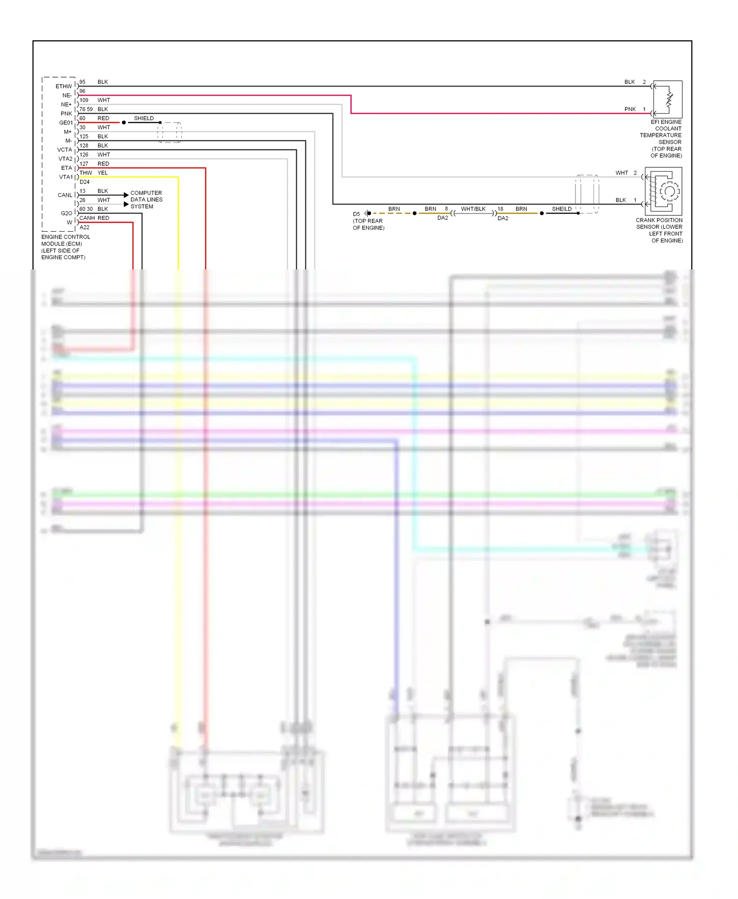 Wiring diagram driving support ecu assembly (w/ dynamic radar for Lexus ES XV60 (2012-2015) (1 of 1)