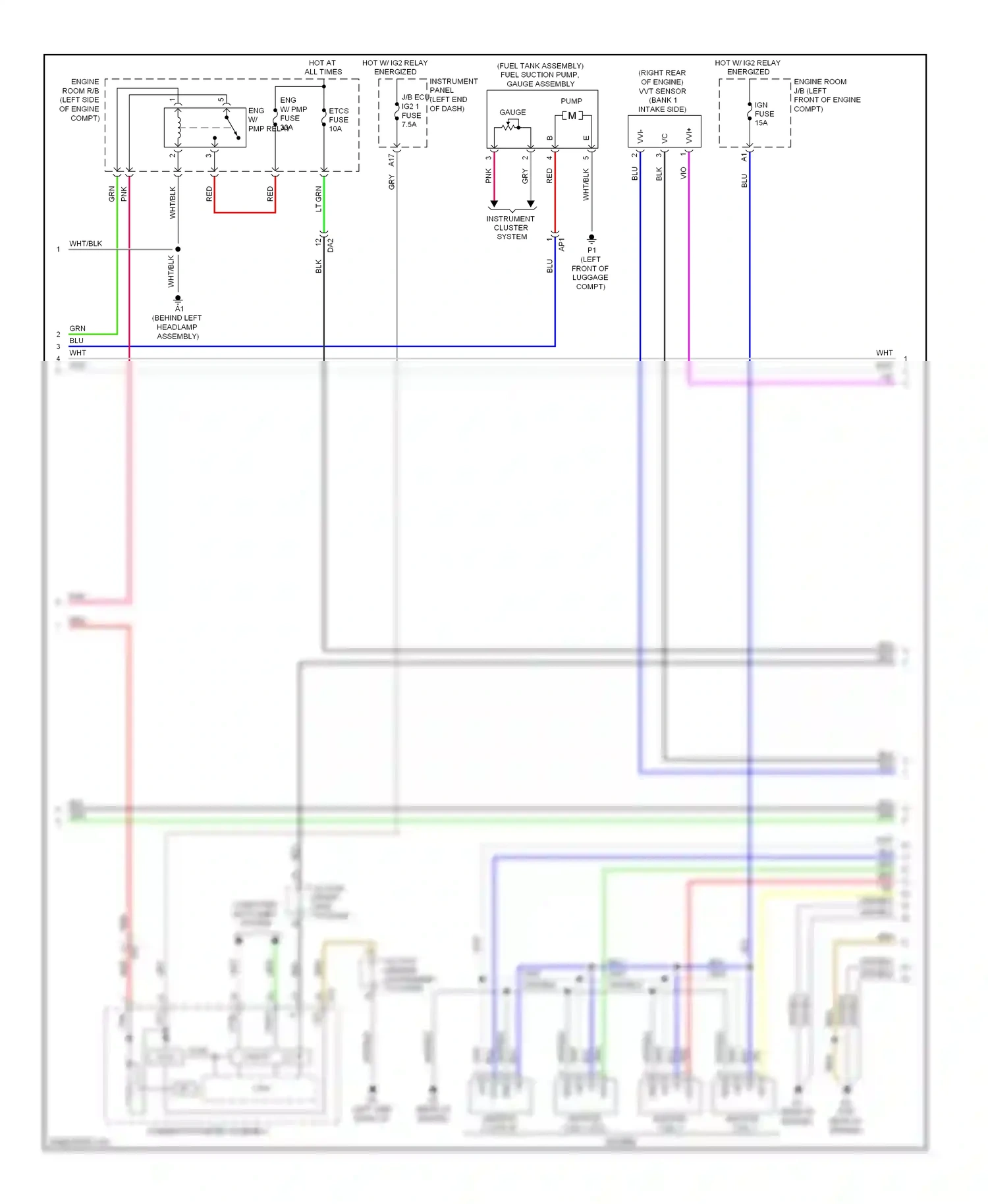 Wiring diagram etcs fuse for Lexus ES XV60 (2012-2015) (4 of 5)