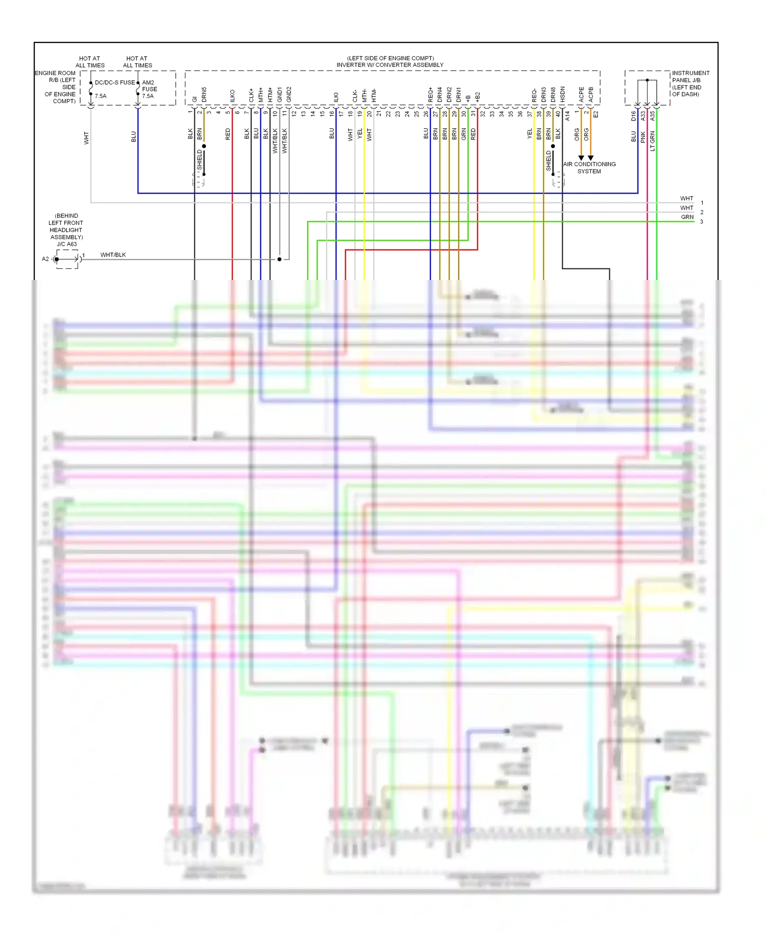 Lexus ES XV60 (2012-2015) ethb wiring diagram  (1 of 1)