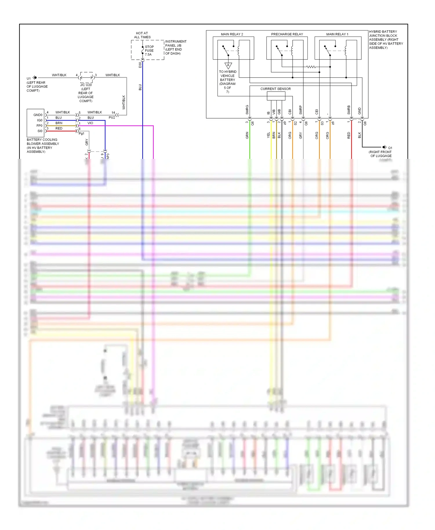 Wiring diagram grn/blk for Lexus ES XV60 (2012-2015) (1 of 1)