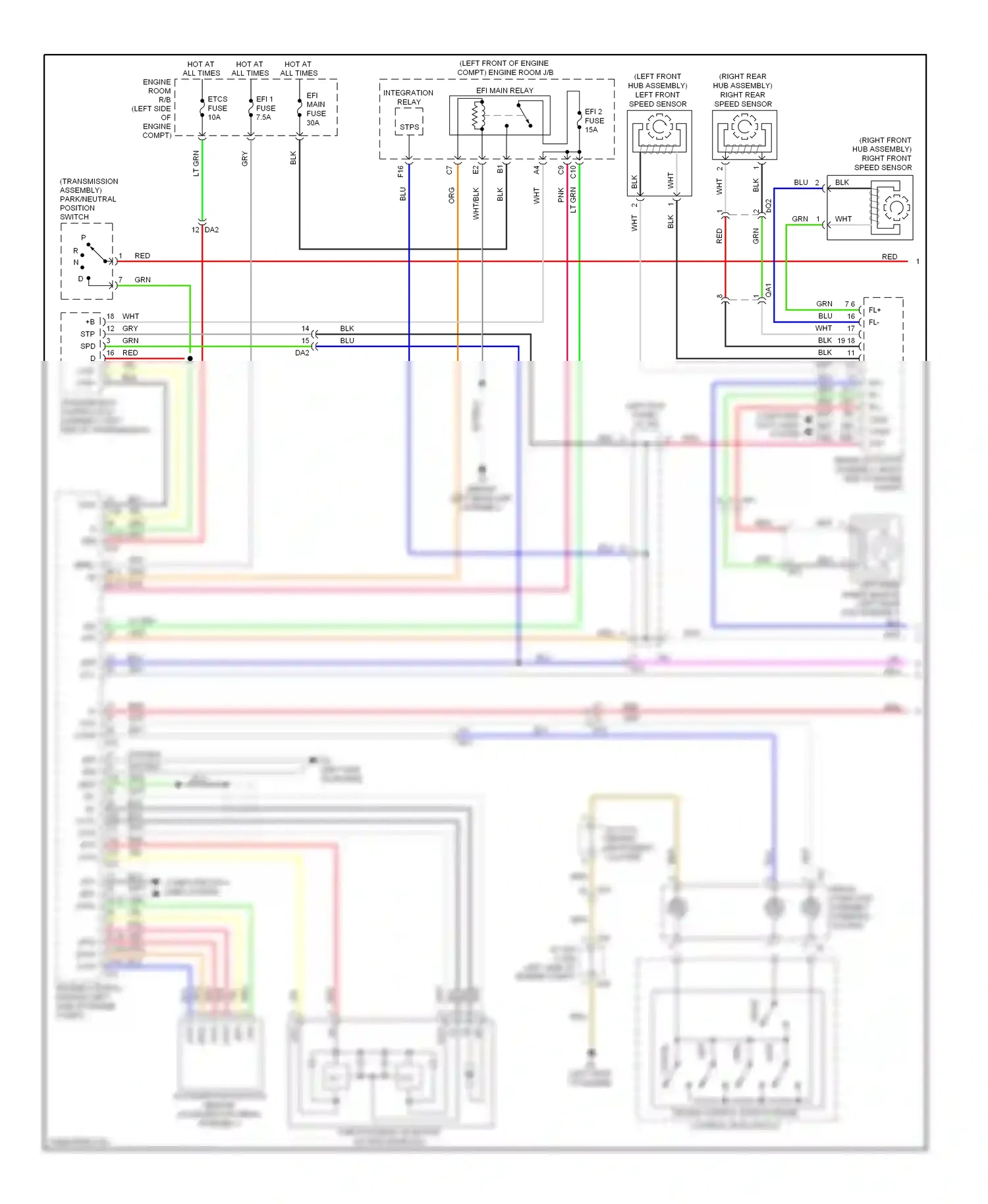 Lexus ES XV60 (2012-2015) mode wiring diagram  (3 of 4)