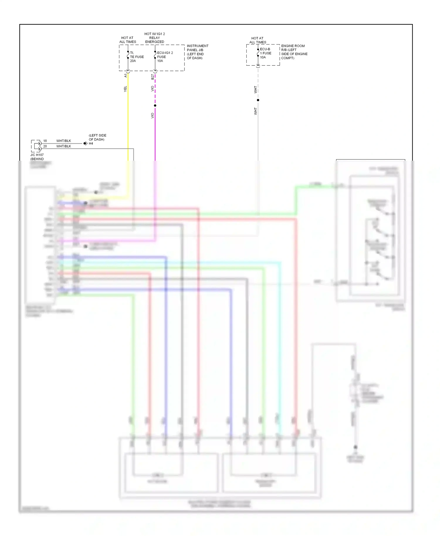 Wiring diagram msw tem- tim- for Lexus ES XV60 (2012-2015) (2 of 2)