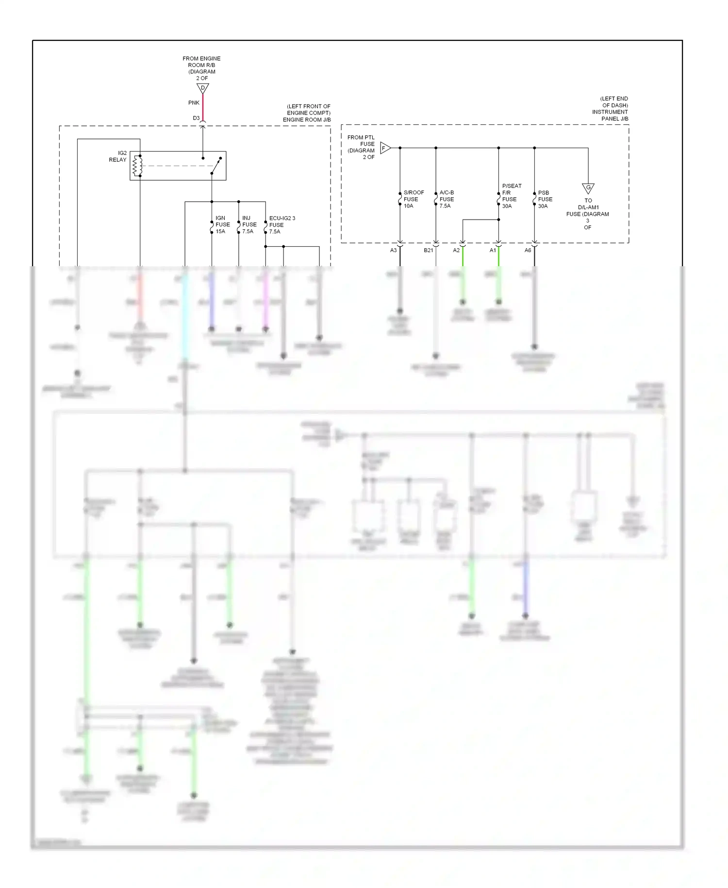 Wiring diagram navigation system for Lexus ES XV60 (2012-2015) (3 of 4)