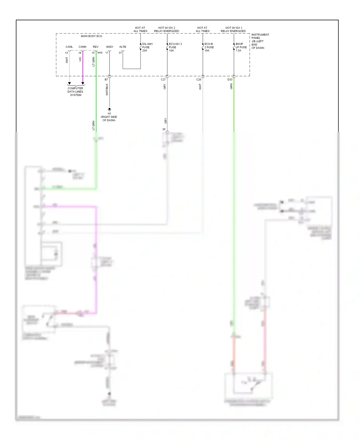 Wiring diagram pnk for Lexus ES XV60 (2012-2015) (90 of 121)