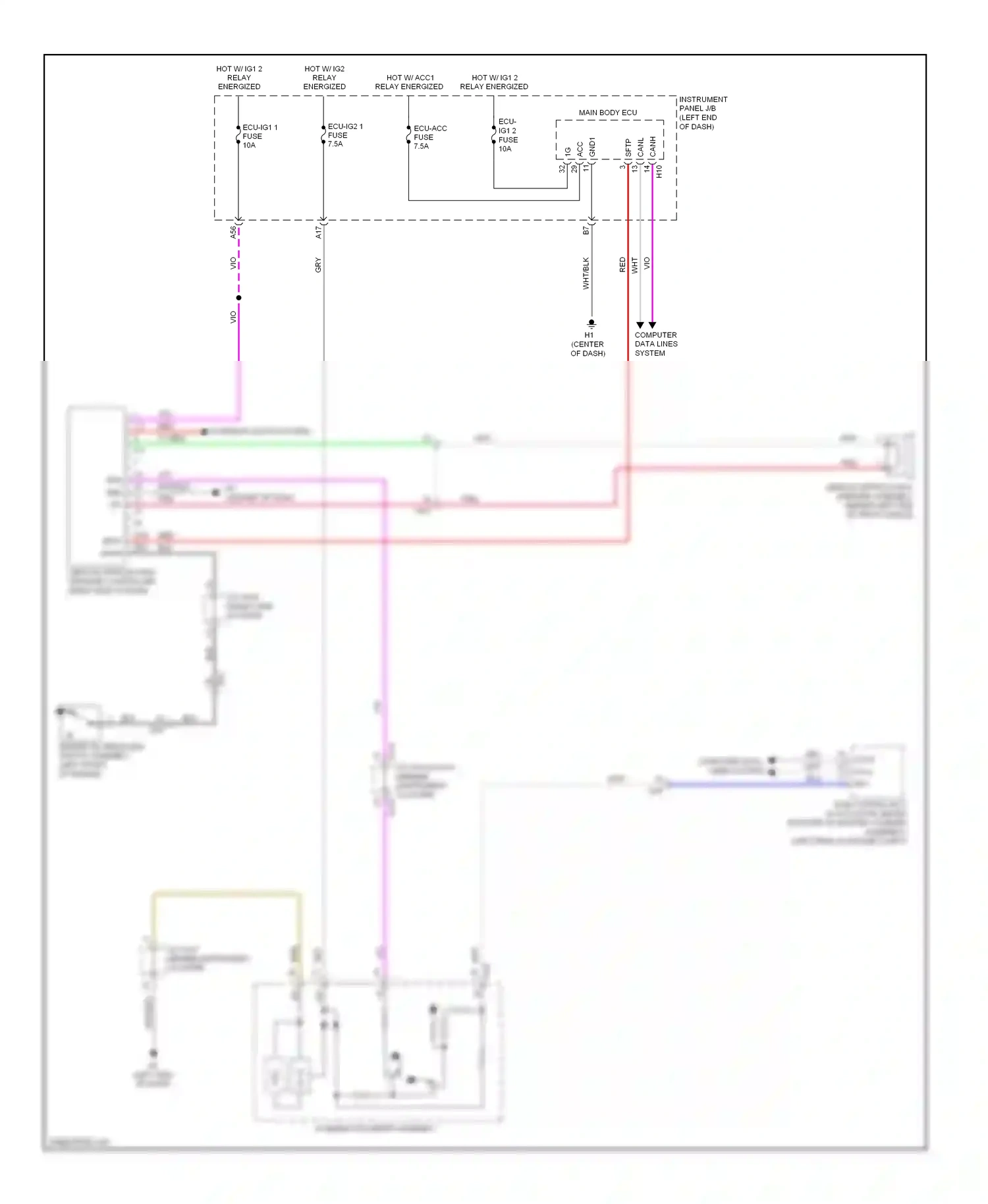 Wiring diagram pnk for Lexus ES XV60 (2012-2015) (70 of 121)