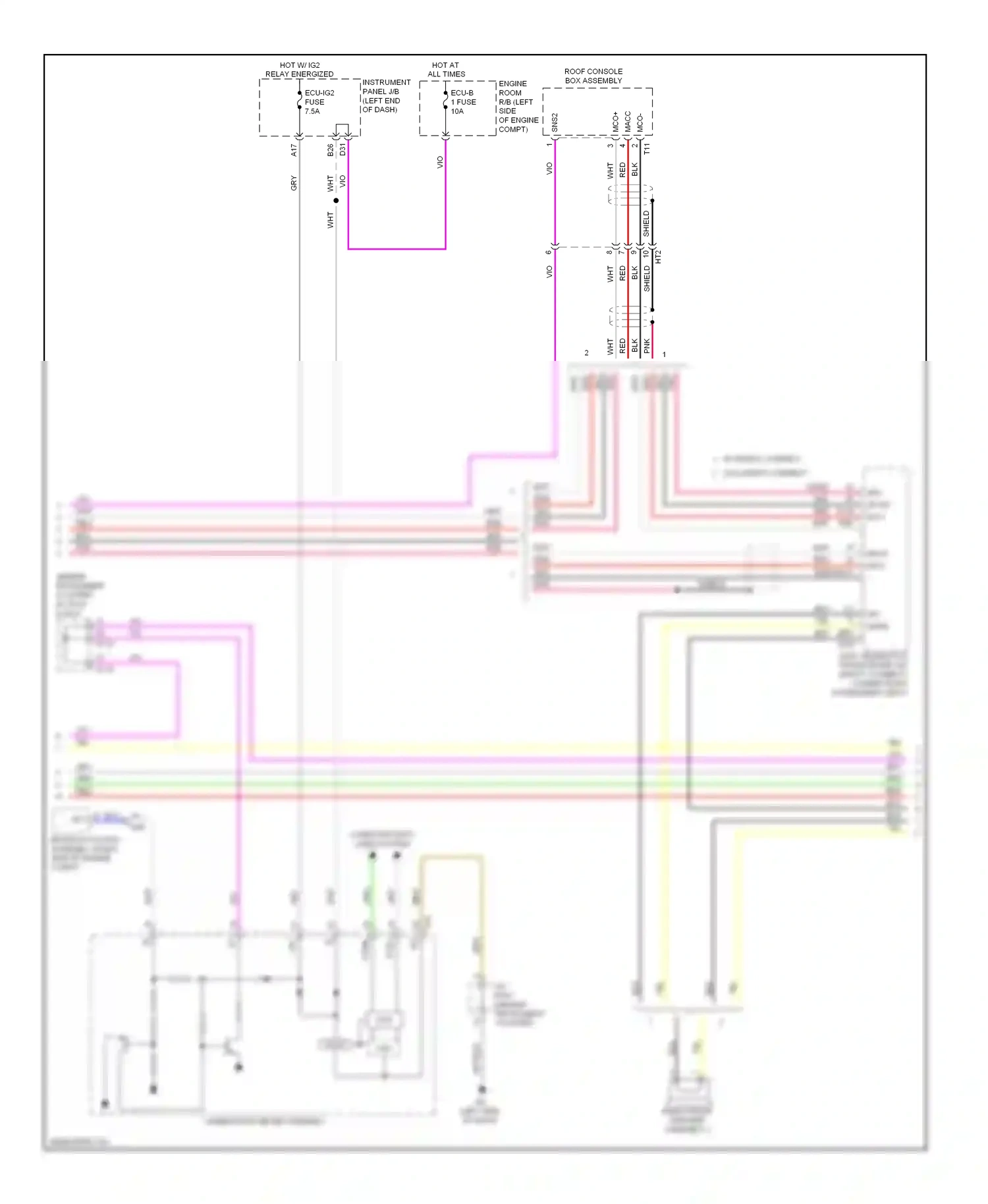 Wiring diagram pnk for Lexus ES XV60 (2012-2015) (86 of 121)