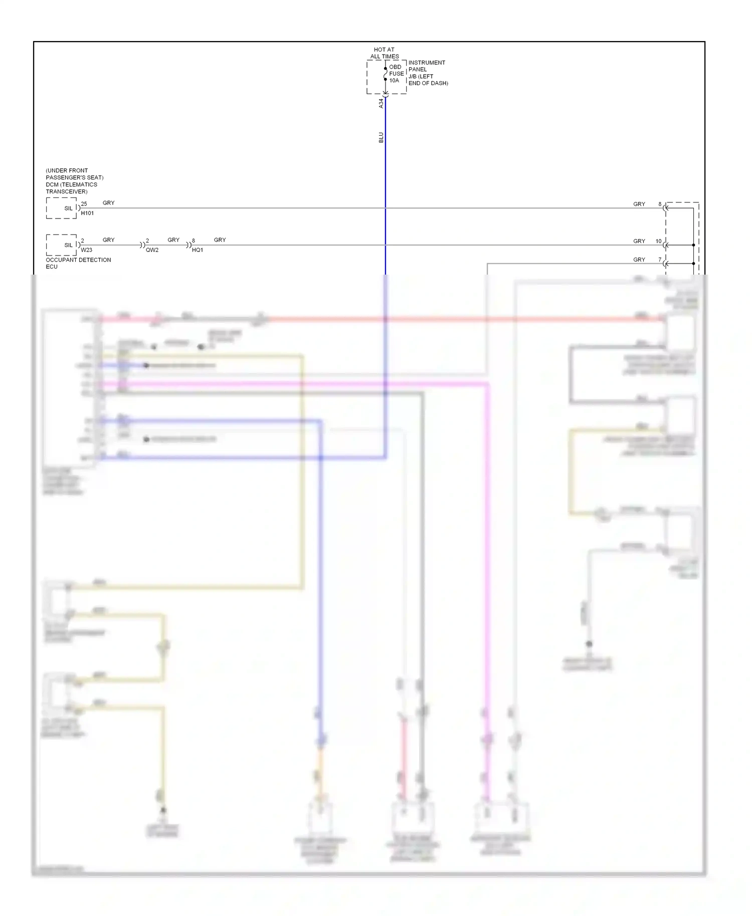 Wiring diagram red for Lexus ES XV60 (2012-2015) (114 of 131)