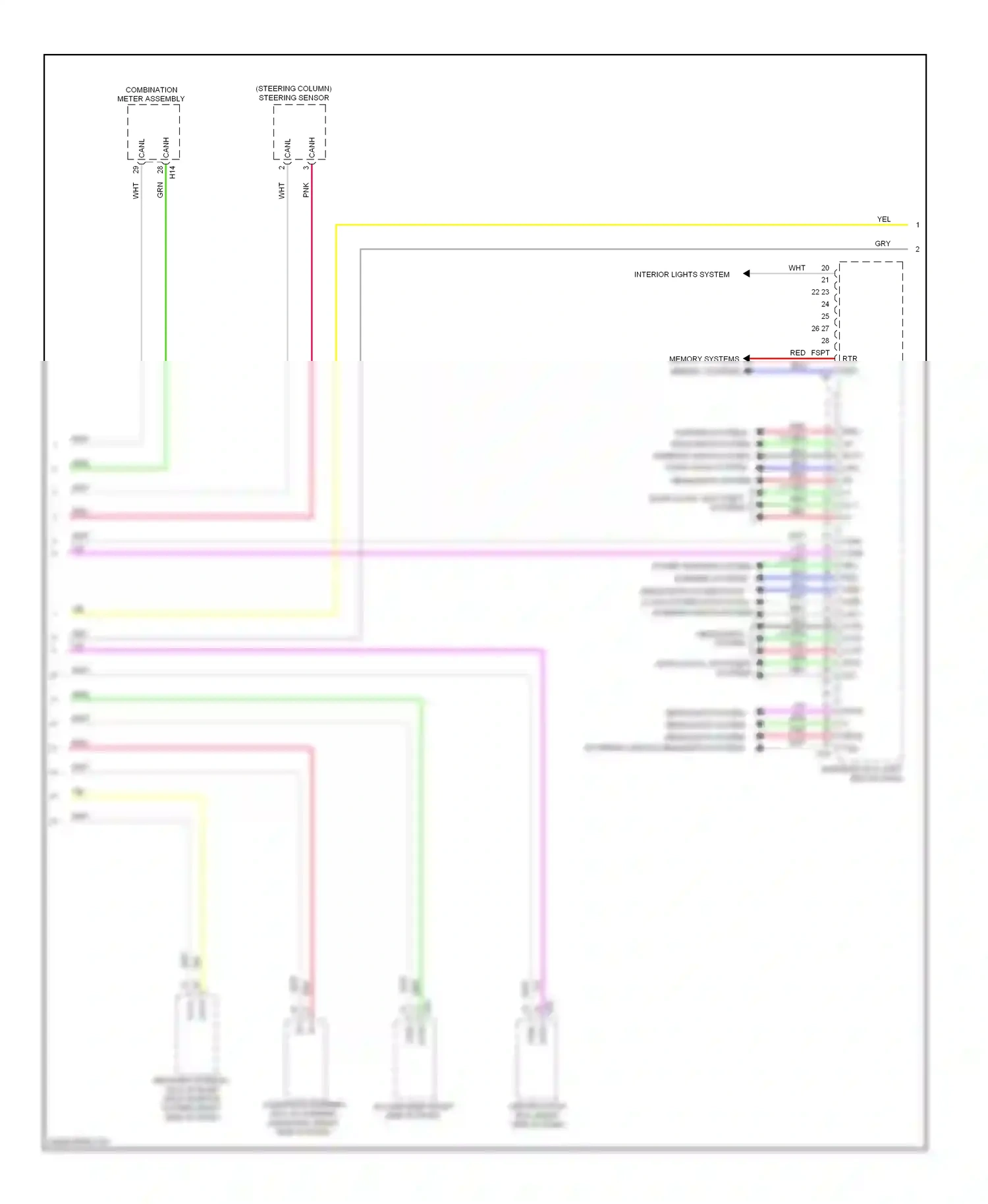 Wiring diagram rtr ret for Lexus ES XV60 (2012-2015) (1 of 1)