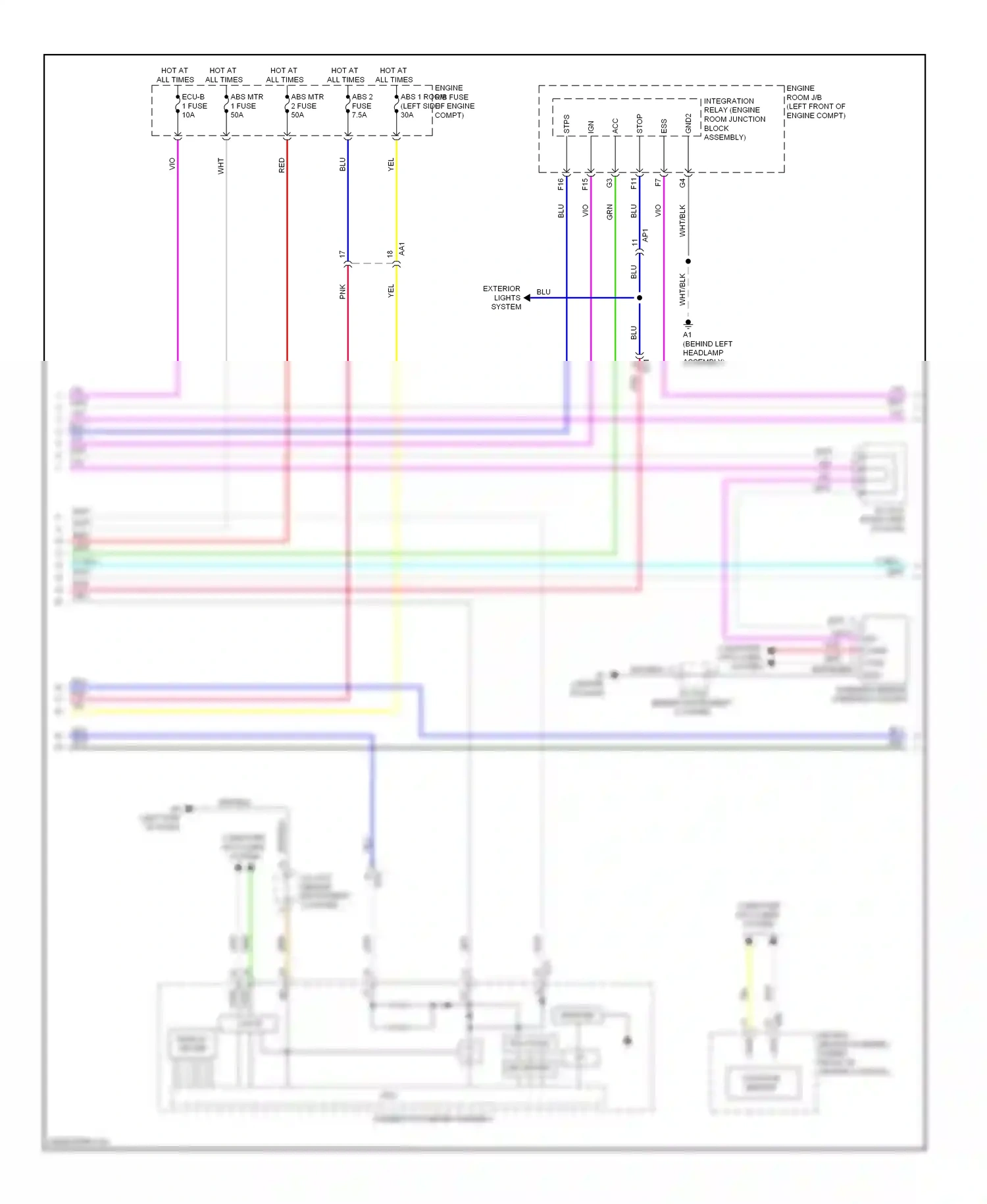Wiring diagram vio for Lexus ES XV60 (2012-2015) (2 of 133)