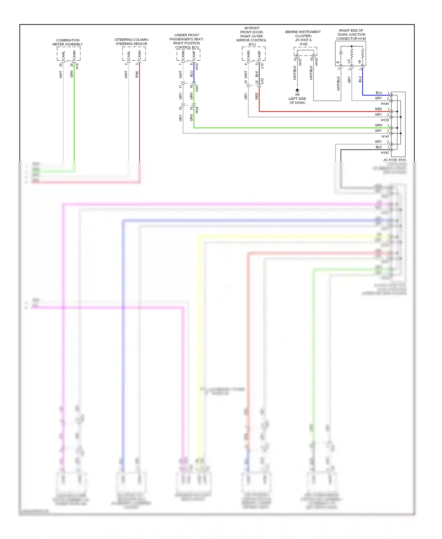 Wiring diagram w/ memory, power trunk lid for Lexus ES XV60 (2012-2015) (1 of 1)