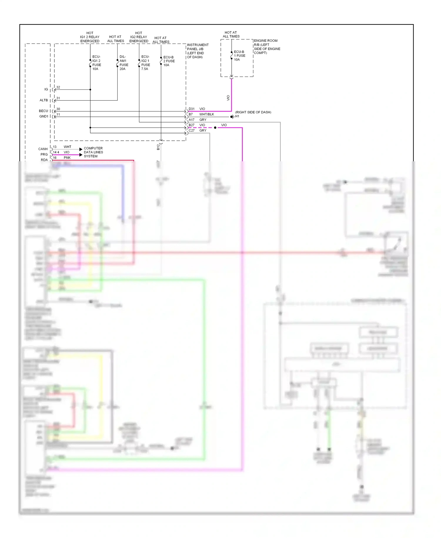 Wiring diagram wht for Lexus ES XV60 (2012-2015) (128 of 146)