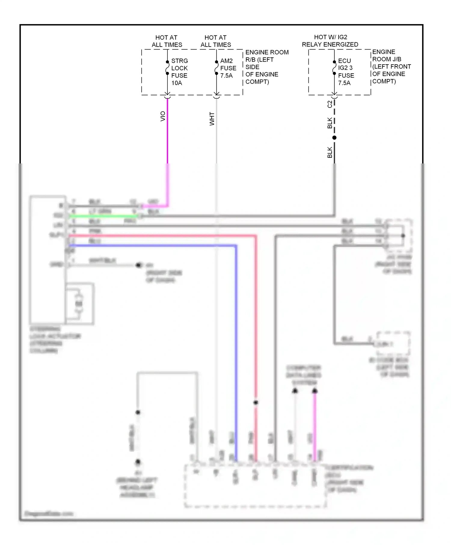 Wiring diagram wht for Lexus ES XV60 (2012-2015) (114 of 146)