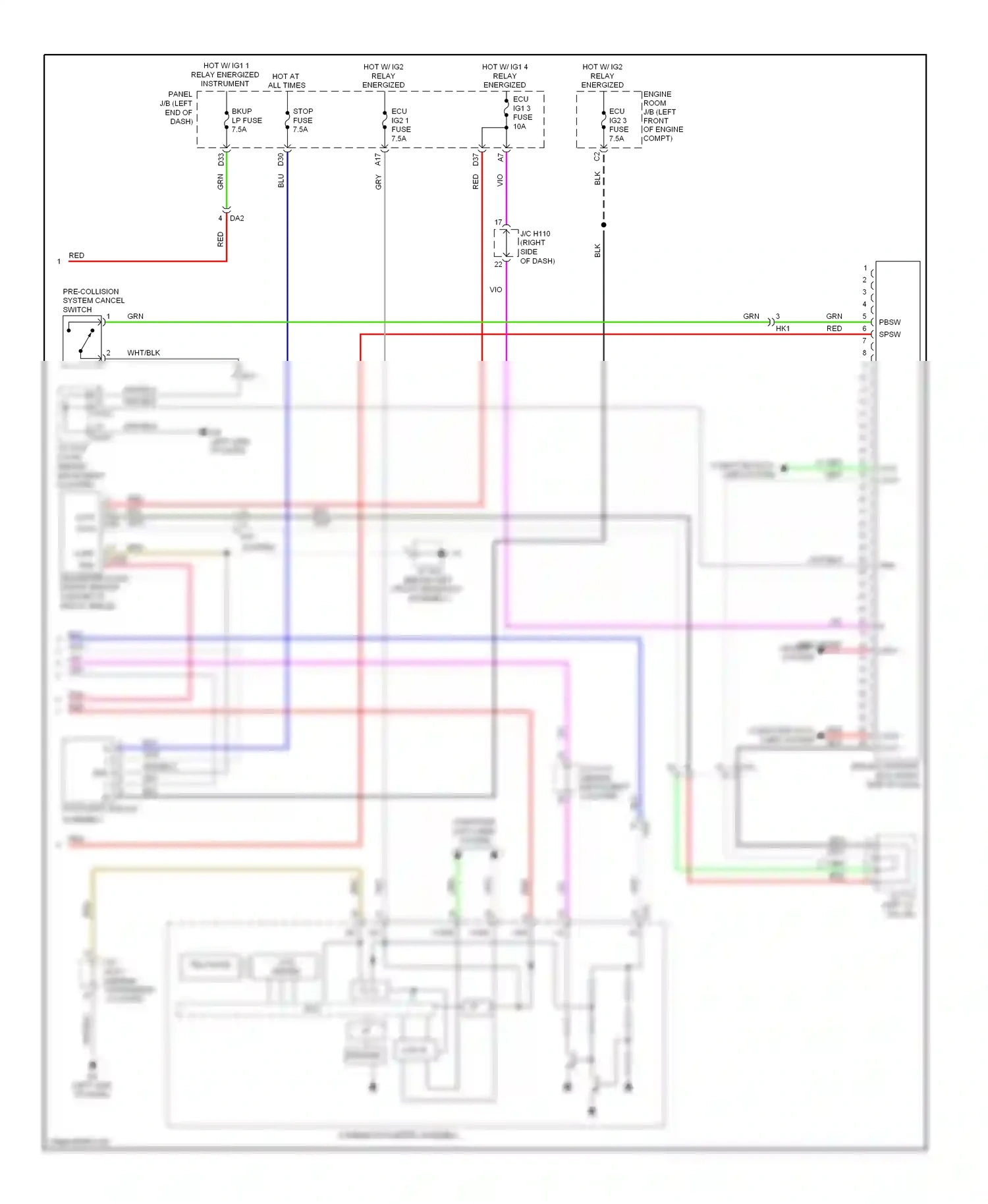 Wiring diagram wht for Lexus ES XV60 (2012-2015) (132 of 146)