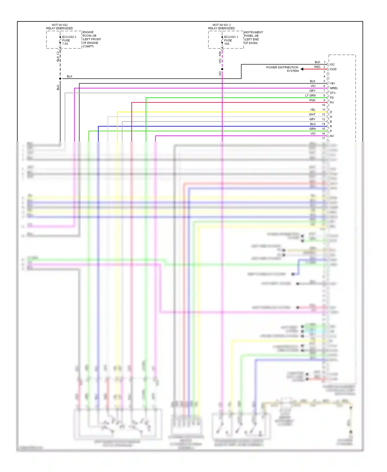 Wiring diagram yel for Lexus ES XV60 (2012-2015) (40 of 100)